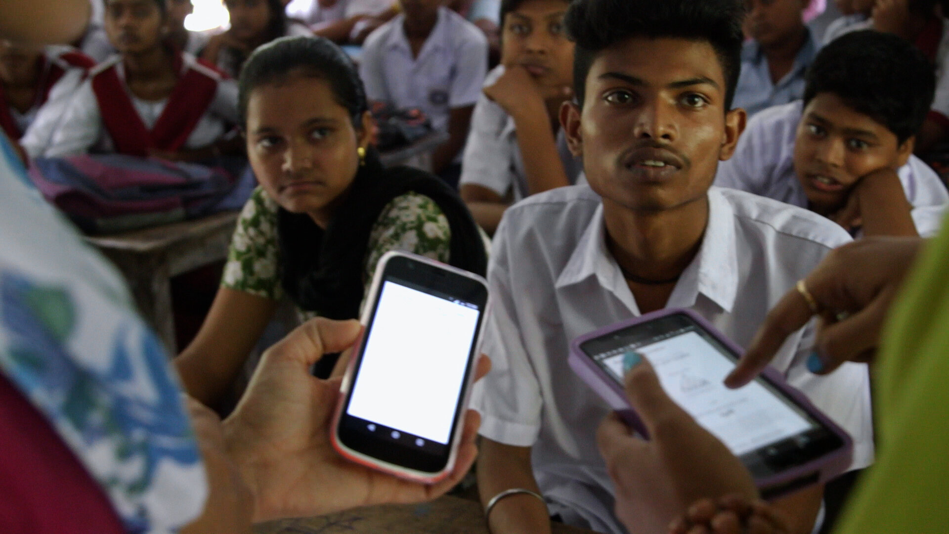 Bengal classroom smartphones.jpg