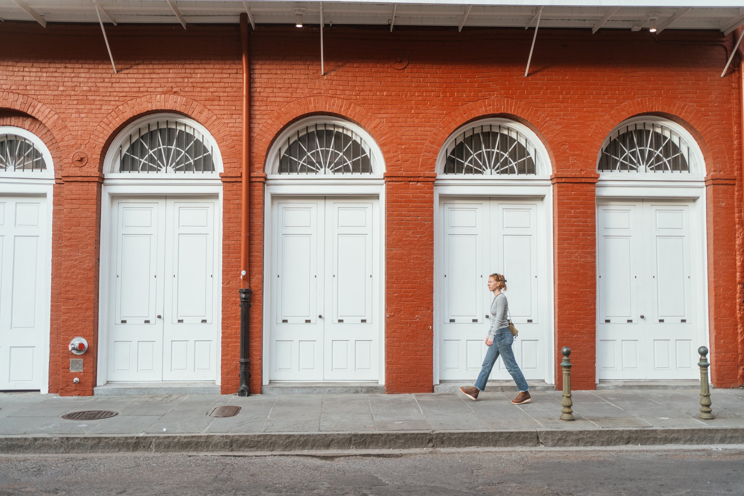 The doors of the French Quarter