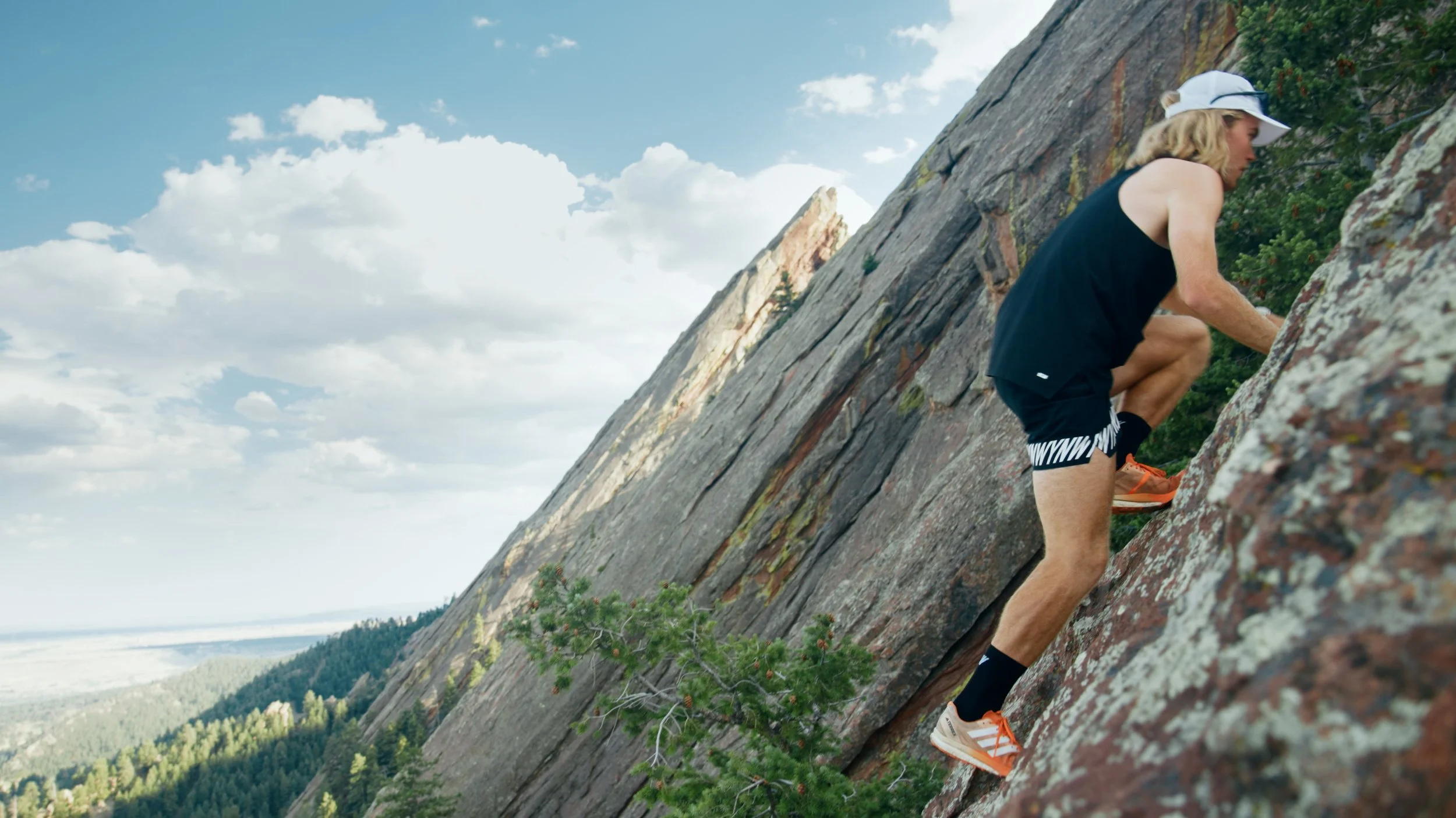 Dylan and Bayden scrambling the Second Flatiron during The Trail House Episode 2