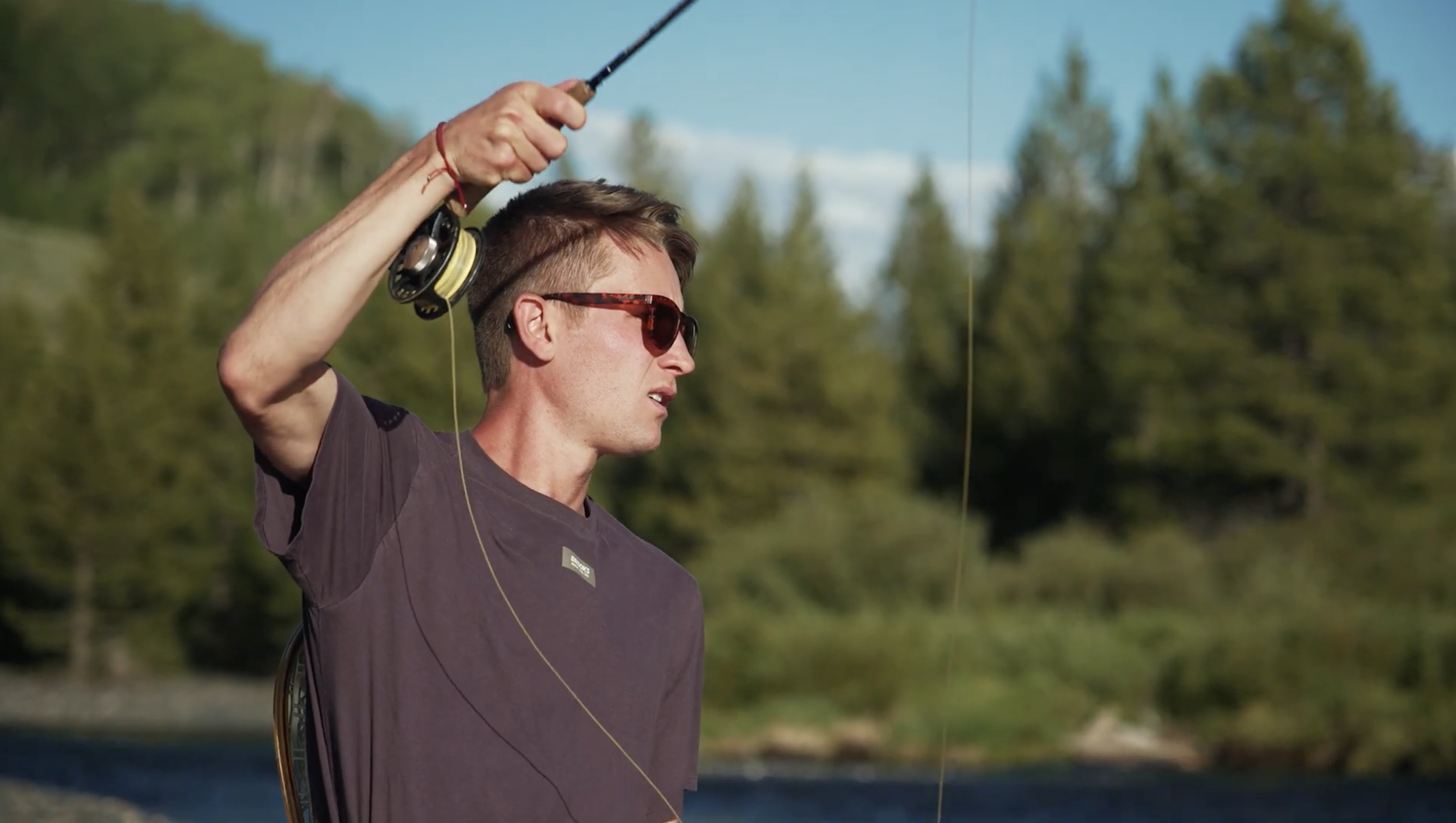Taylor stack professional running fishing in colorado