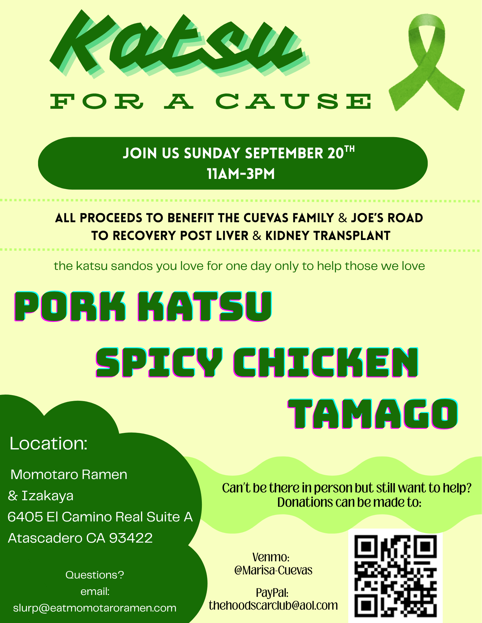 Katsu for a cause