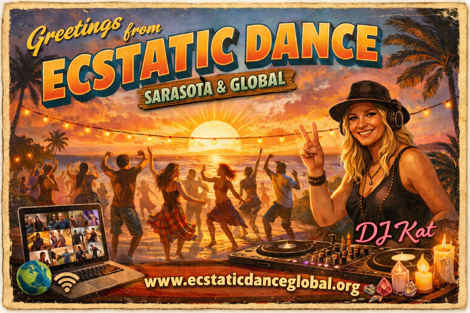 Ecstatic Dance Sarasota and Global Sunday jam onsite and online 