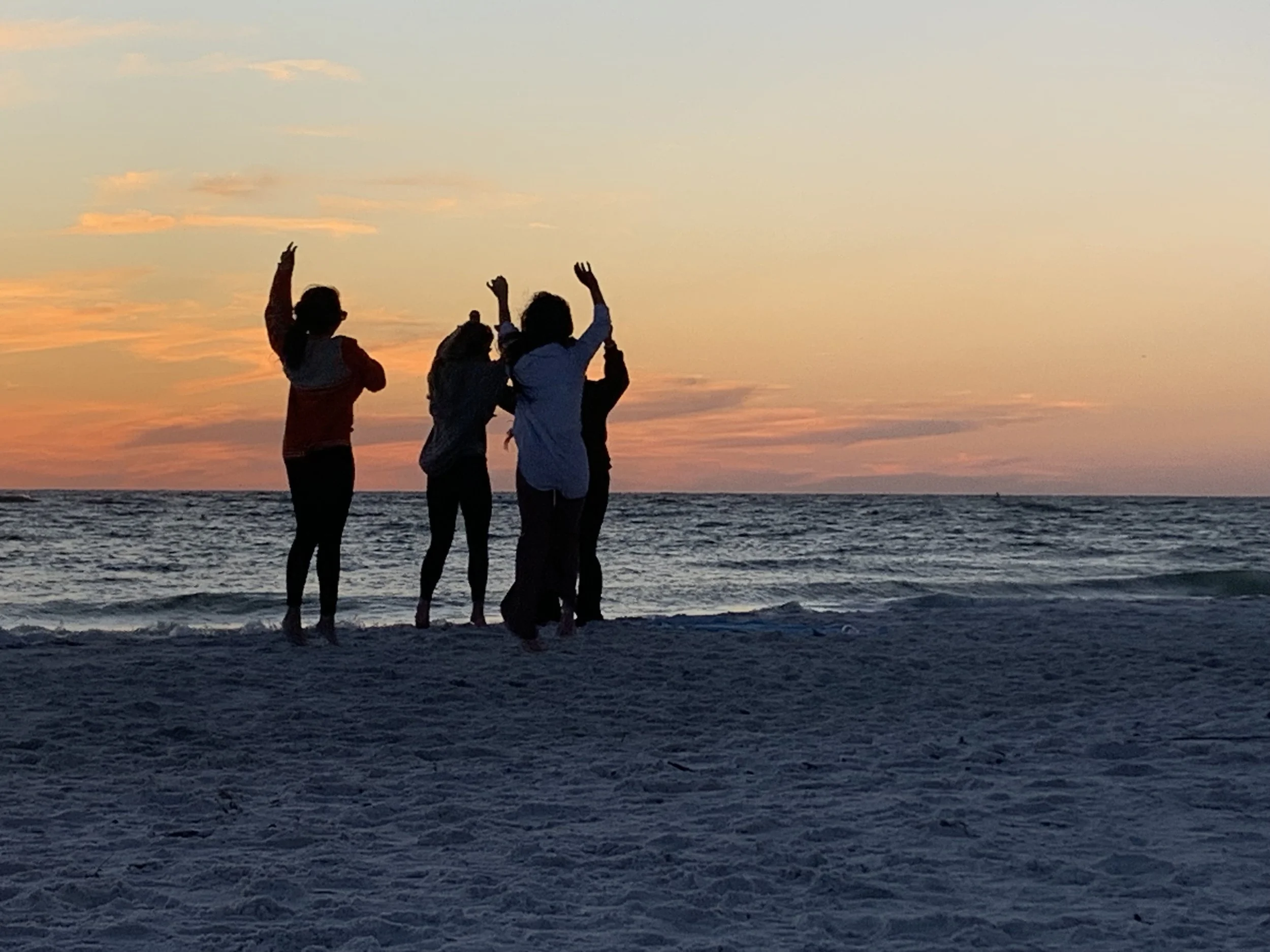 Silent Disco Ecstatic Dance at sunset at the beach 