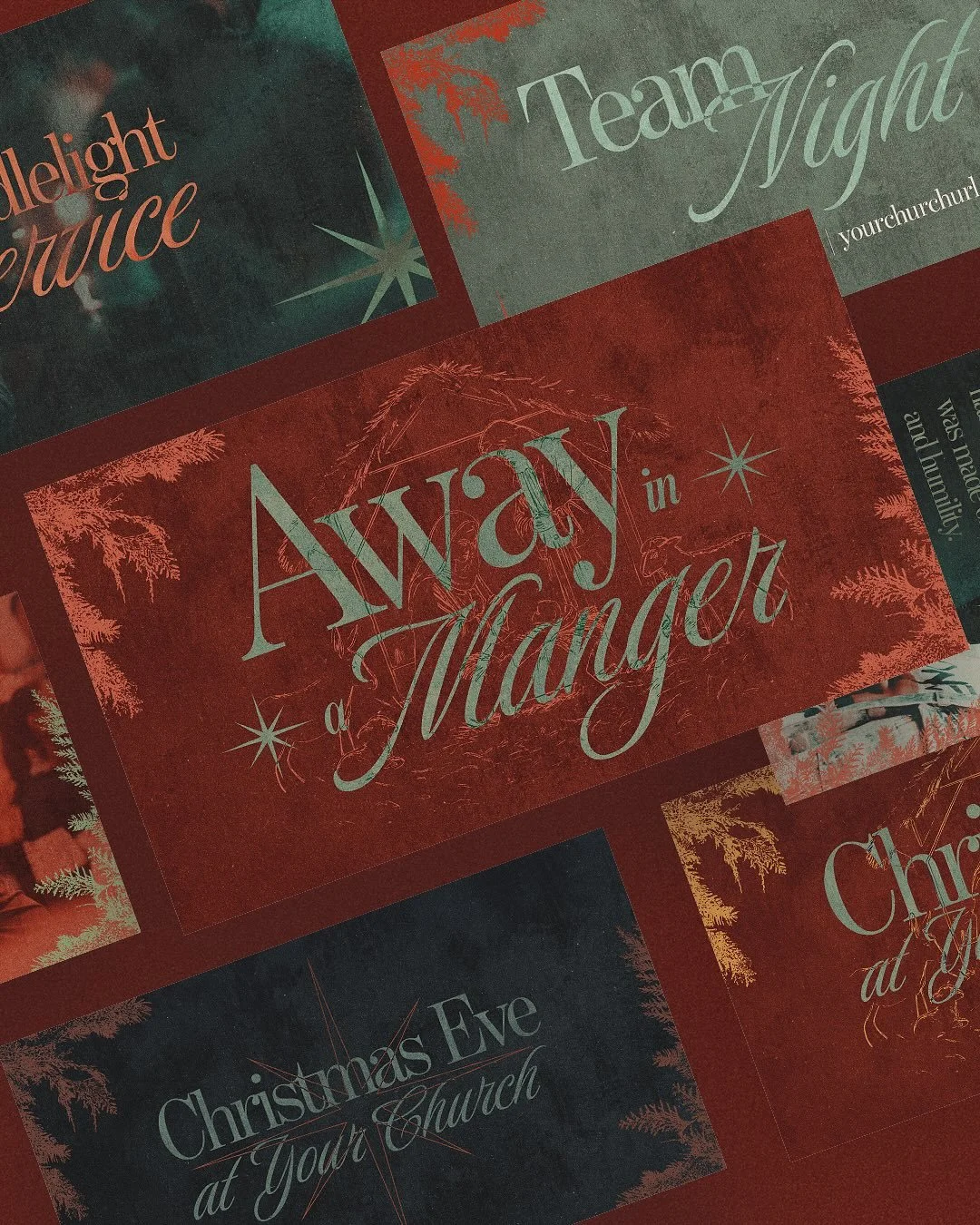 Away In A Manger 🌟| Christmas SZN kit I wrapped up for @sundaysocial.tv | AVAILABLE NOW!
&bull;
&bull;
These are an ecosystem of graphics made up of master slides, screen slides, social posts and stories for your church. To download this kit and man