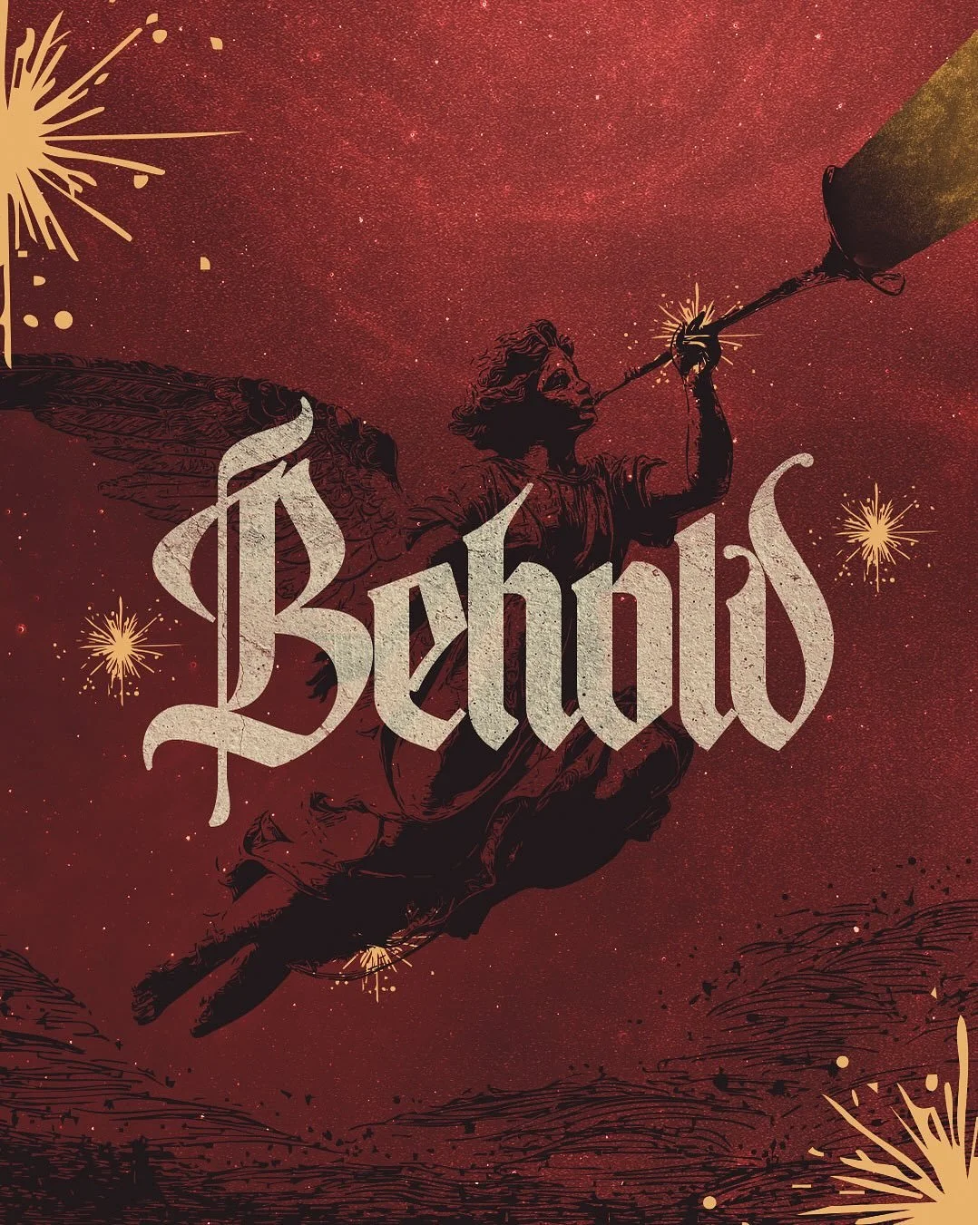 Behold | #Christmas series branding for @baysidechurch @baysidegranitebay @baysidecreative_ ✨
&bull;
&bull;
&bull;
#ChurchCreative #ChristianDesign #SermonGraphics #ChurchBranding #FaithBasedDesign #WorshipArt #MinistryMedia #GospelGraphics #churchma