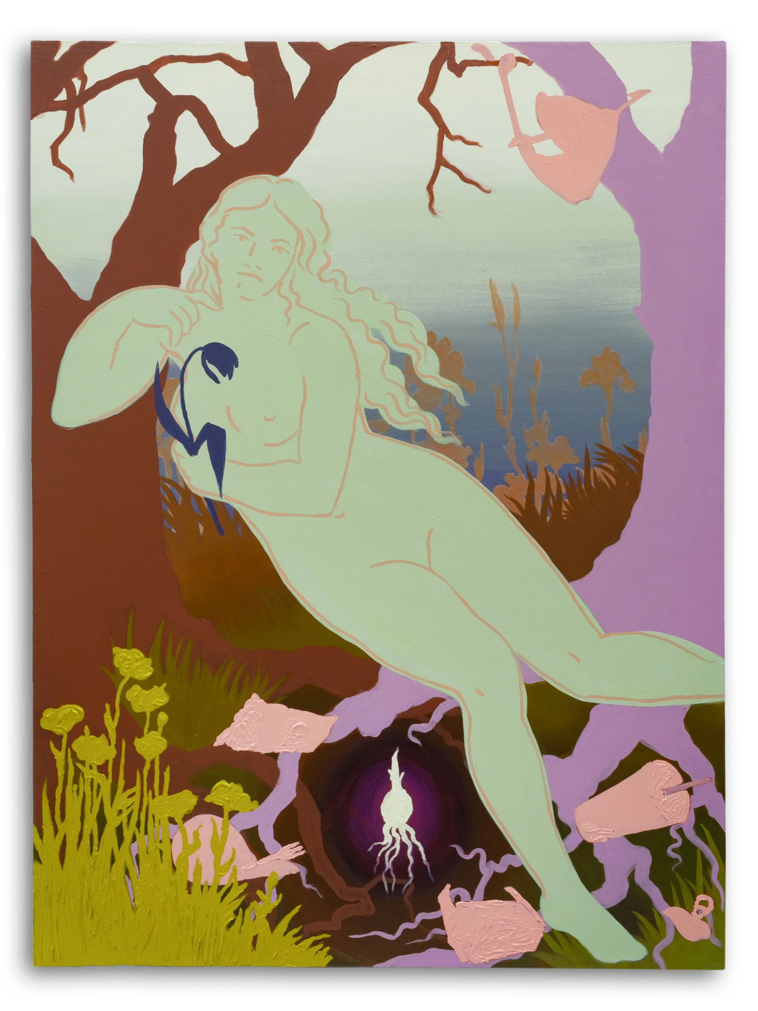 Garden of Earthly Delights I Acrylic on canvas 36” x 48” 2022