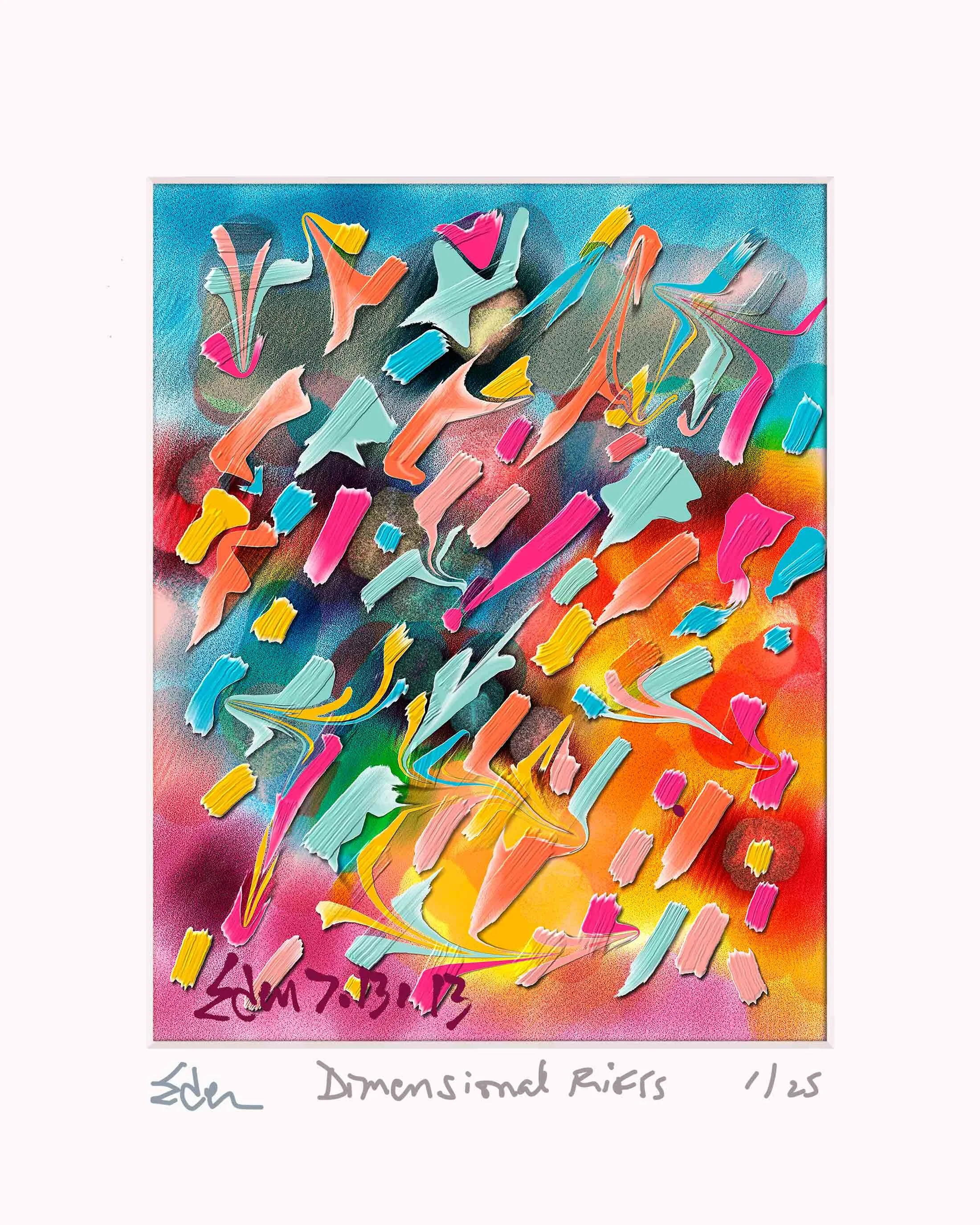 Dimensional Riffs | limited edition fine art print | Eden Maxwell