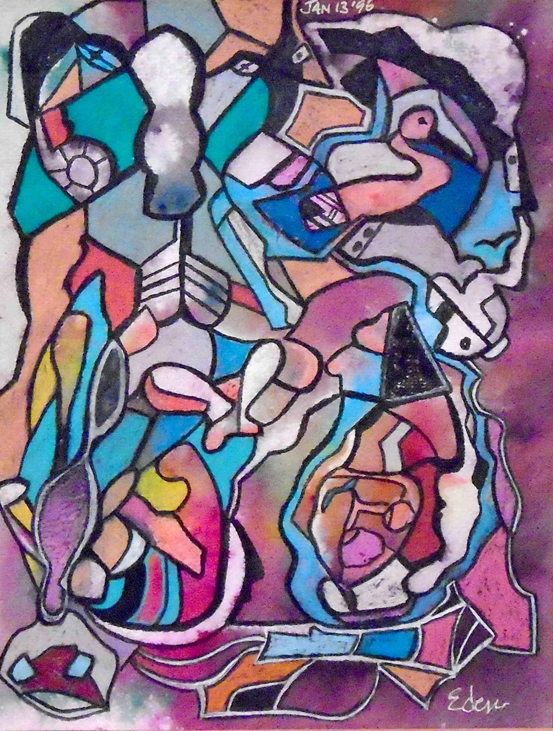 Lion Hearted | mixed media | fine art | Eden Maxwell