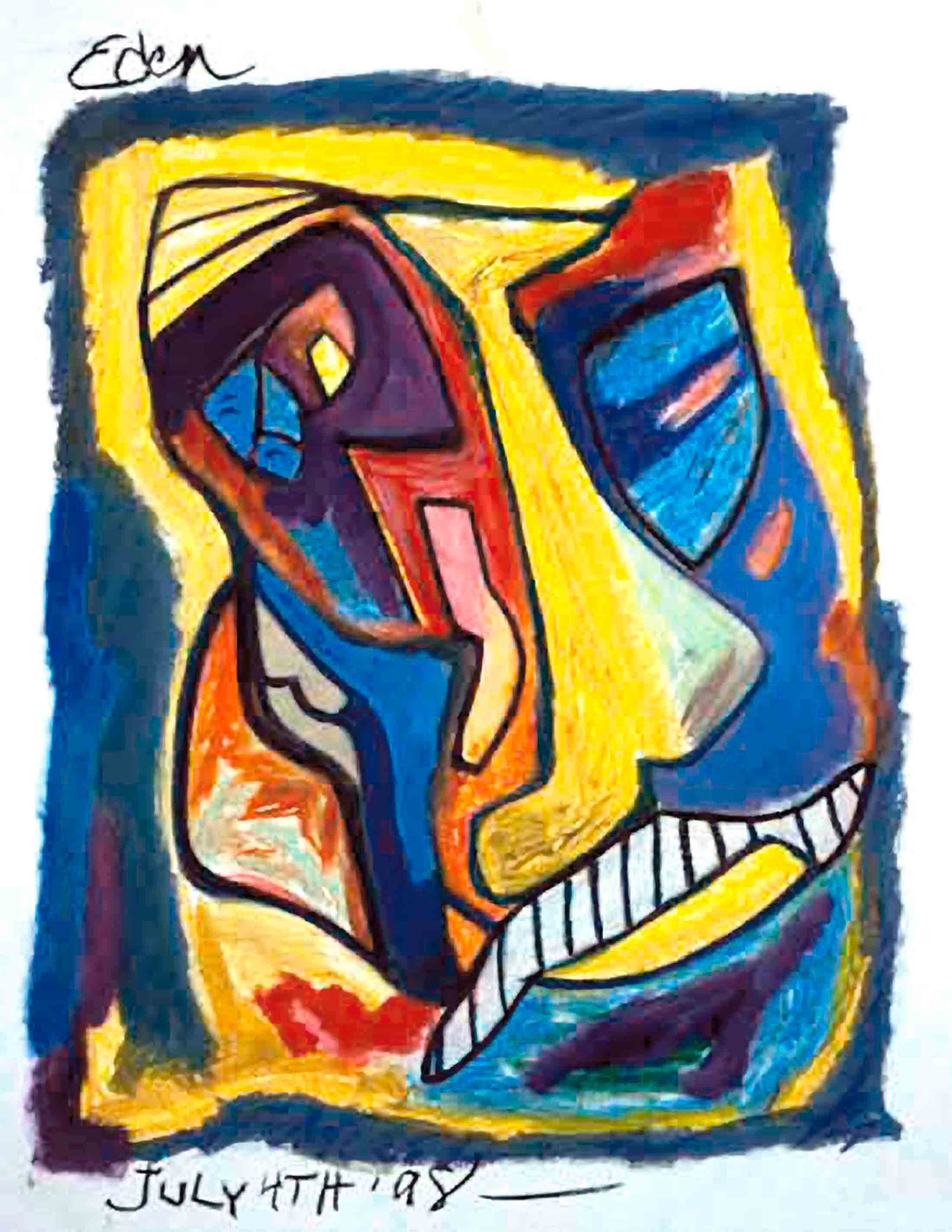 Paid His Dues | acrylic | fine art | Eden Maxwell