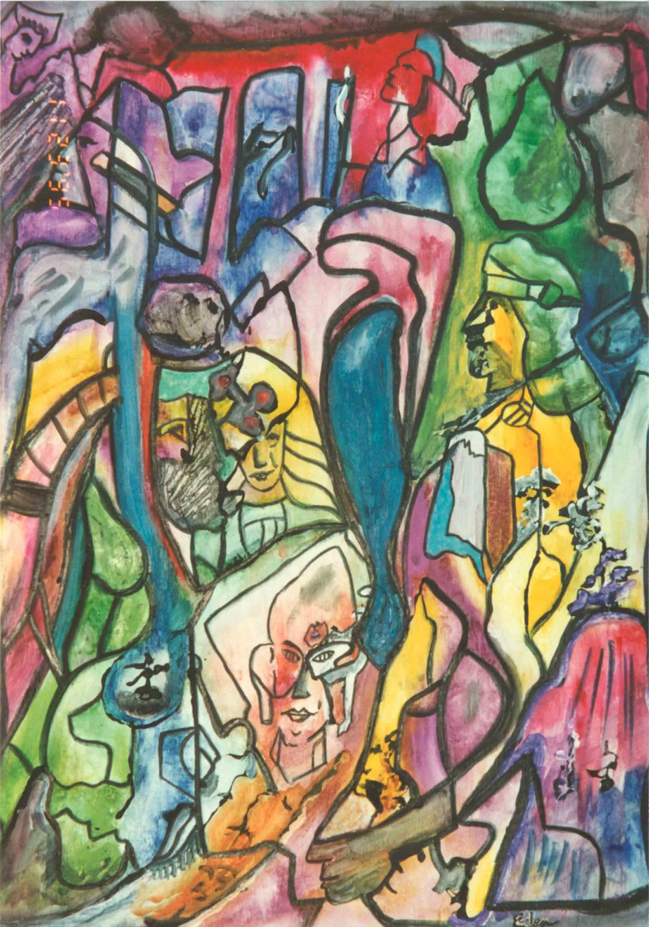Spectacle in Mesoamerica | mixed media | fine art | Eden Maxwell