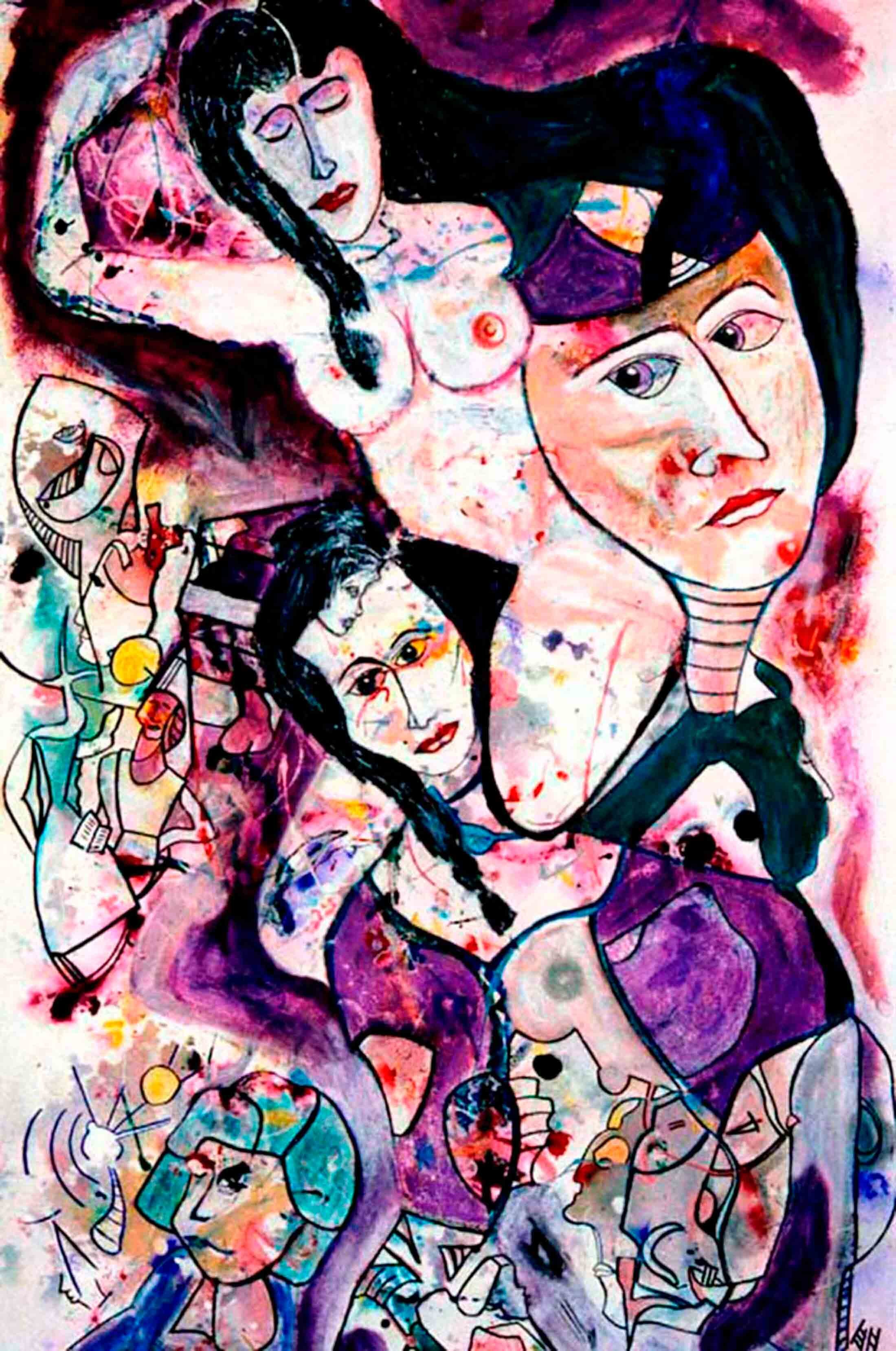 Witches & Seducers | mixed media | fine art | Eden Maxwell