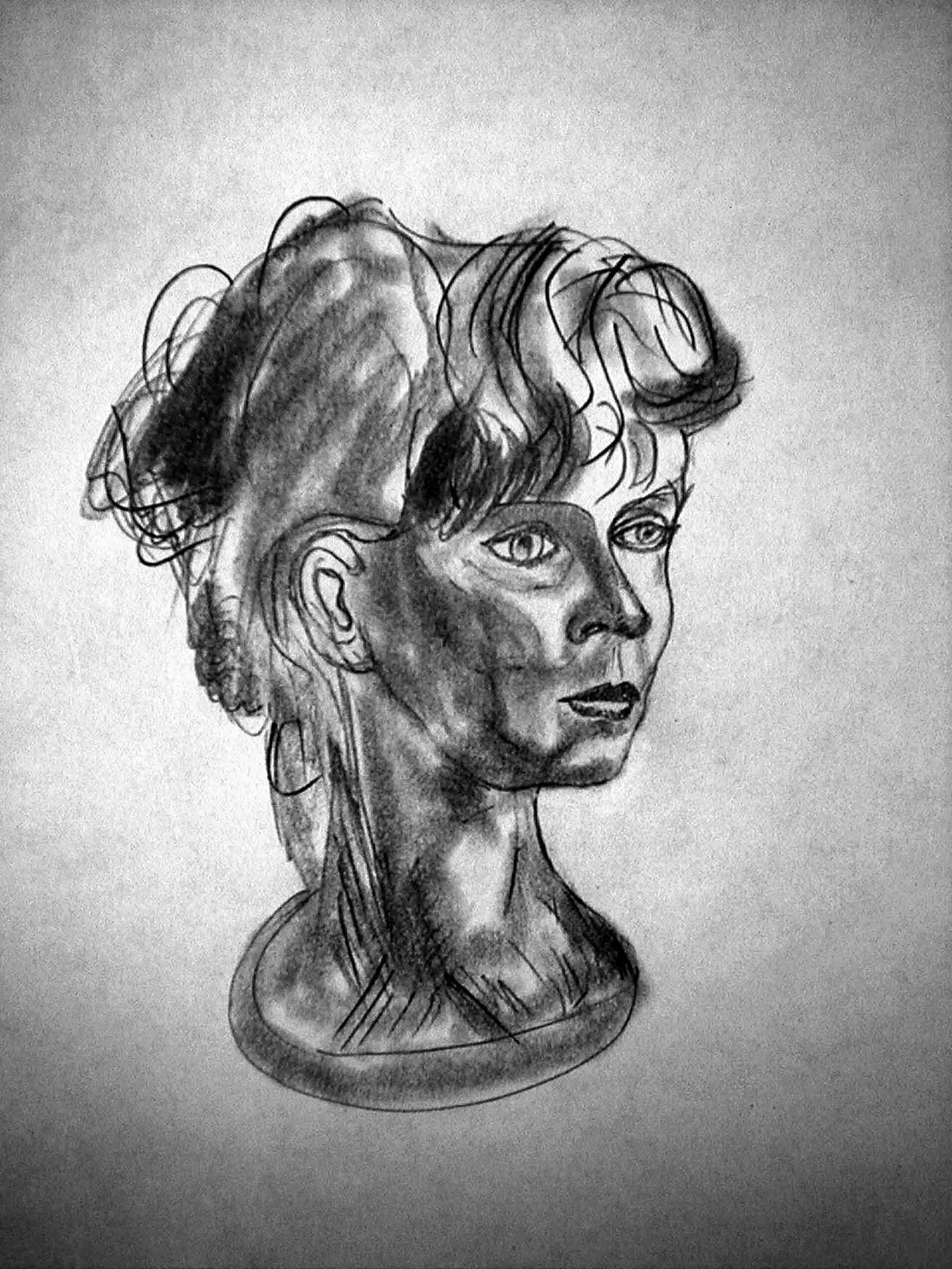Woman's Bust | graphite | fine art | Eden Maxwell