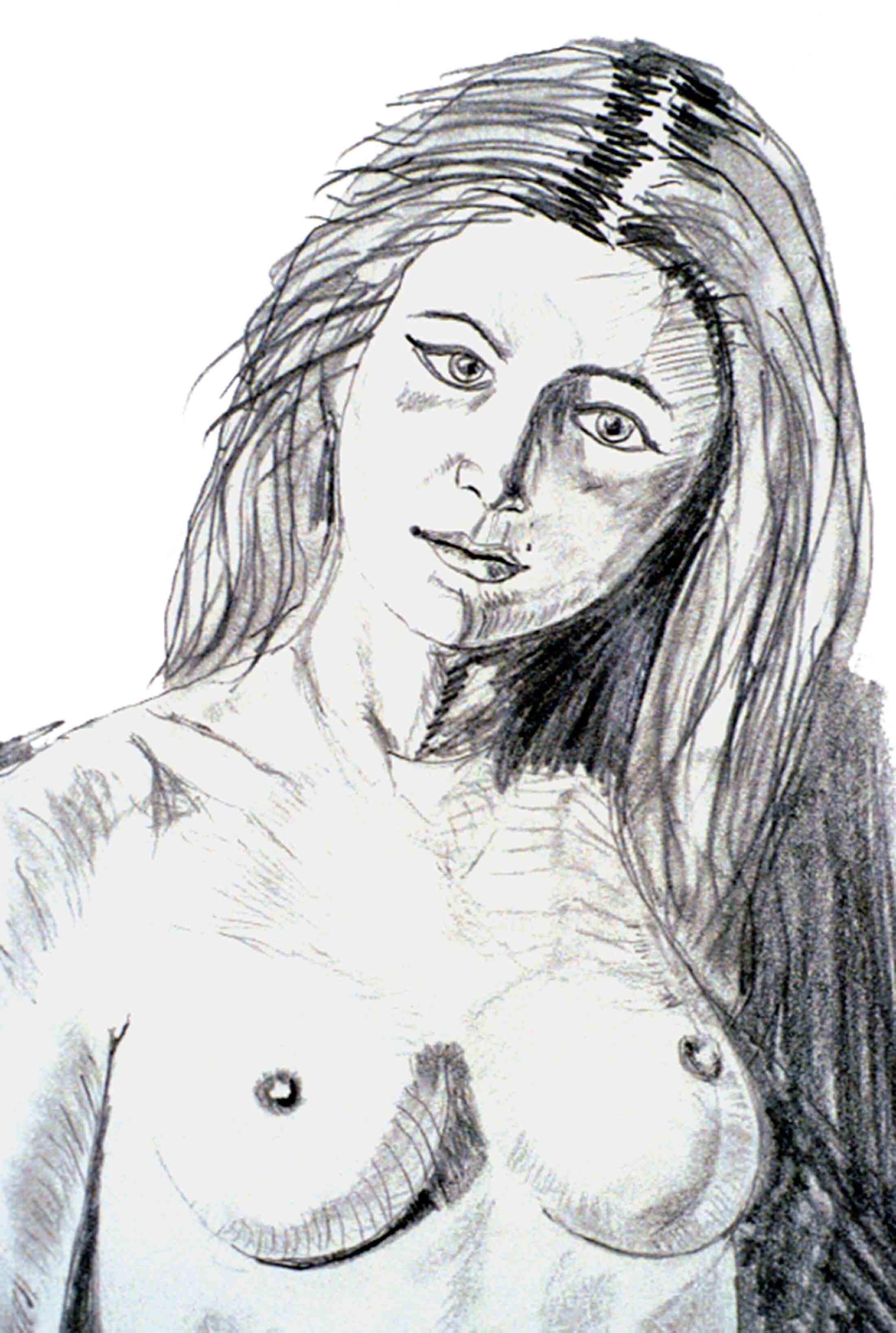 Woman in Love | graphite | fine art | Eden Maxwell