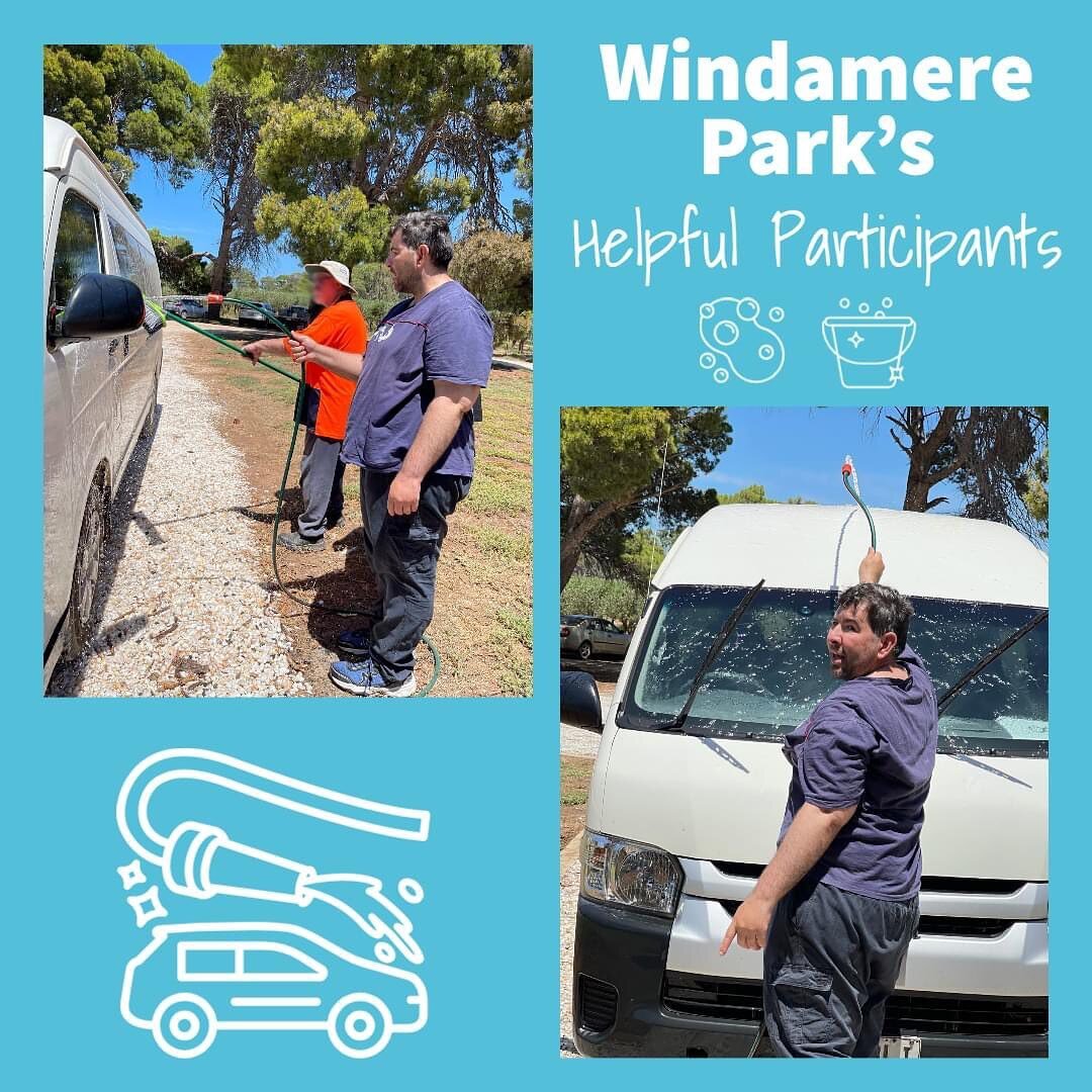 Happy Monday Everyone! 🌻

We have had a great start to the week with some of our very helpful participants offering to help us with cleaning some of our many transport vans! 🧽💦

Our vans travel all over Adelaide picking up and dropping off our won