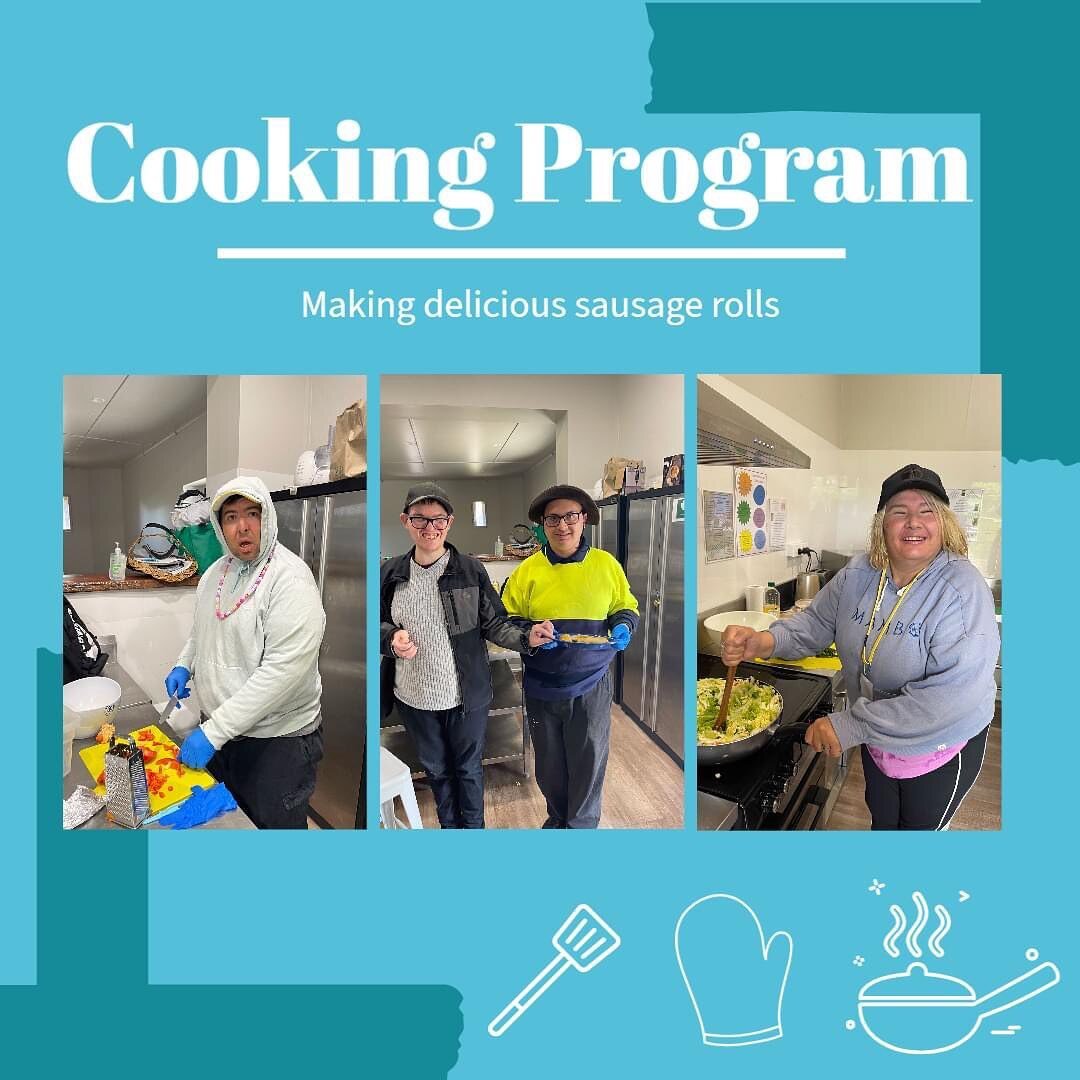 Happy Wednesday Everyone! 🌻

Our cooking program has been going very strong this week with our very talented participants making some delicious sausage rolls! 🍳

They were super excited to add another tasty recipe under their belt! 👨&zwj;🍳

To fi