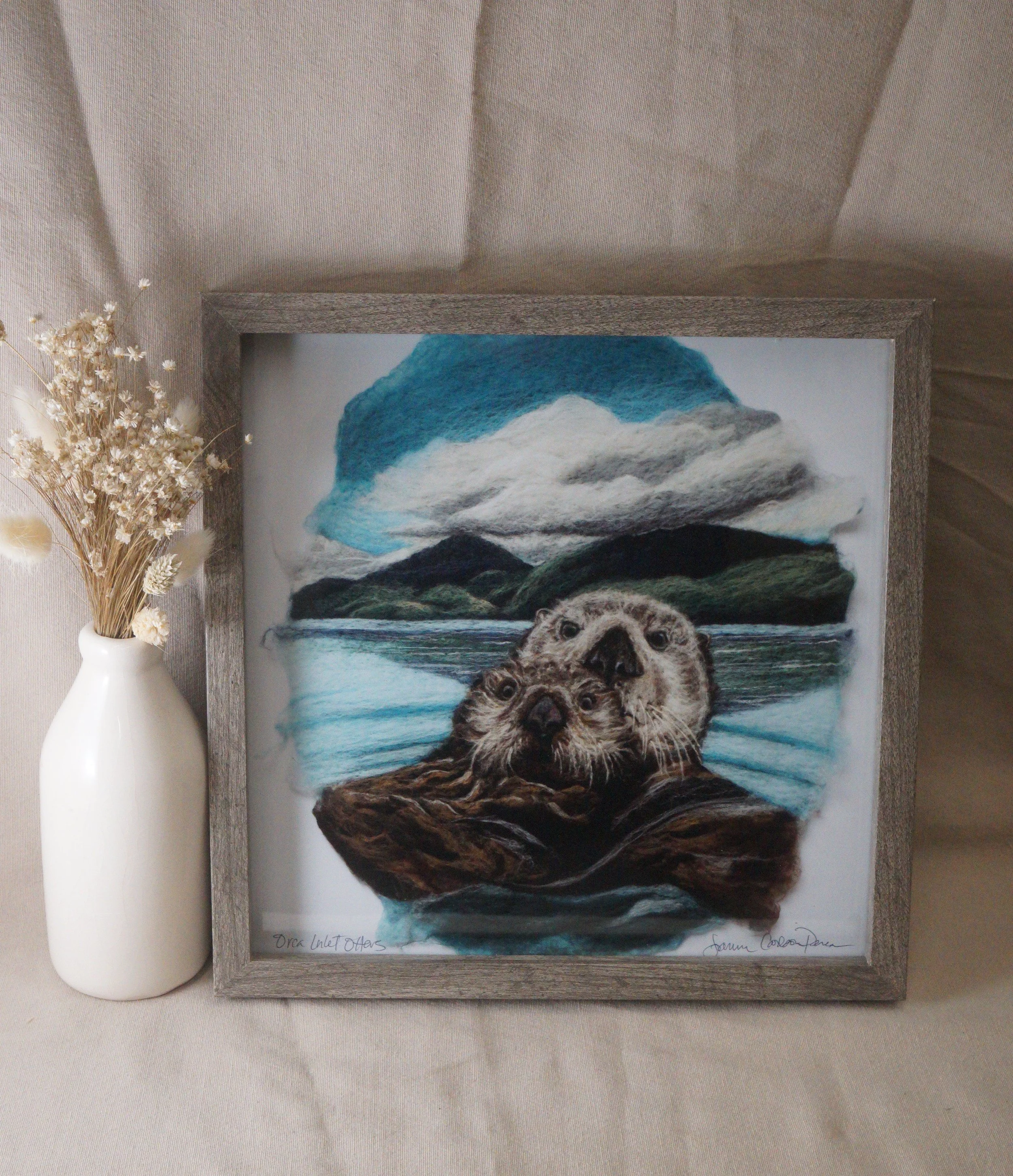 'Orca Inlet Otters' by Ebb and Flow Fiber Studio