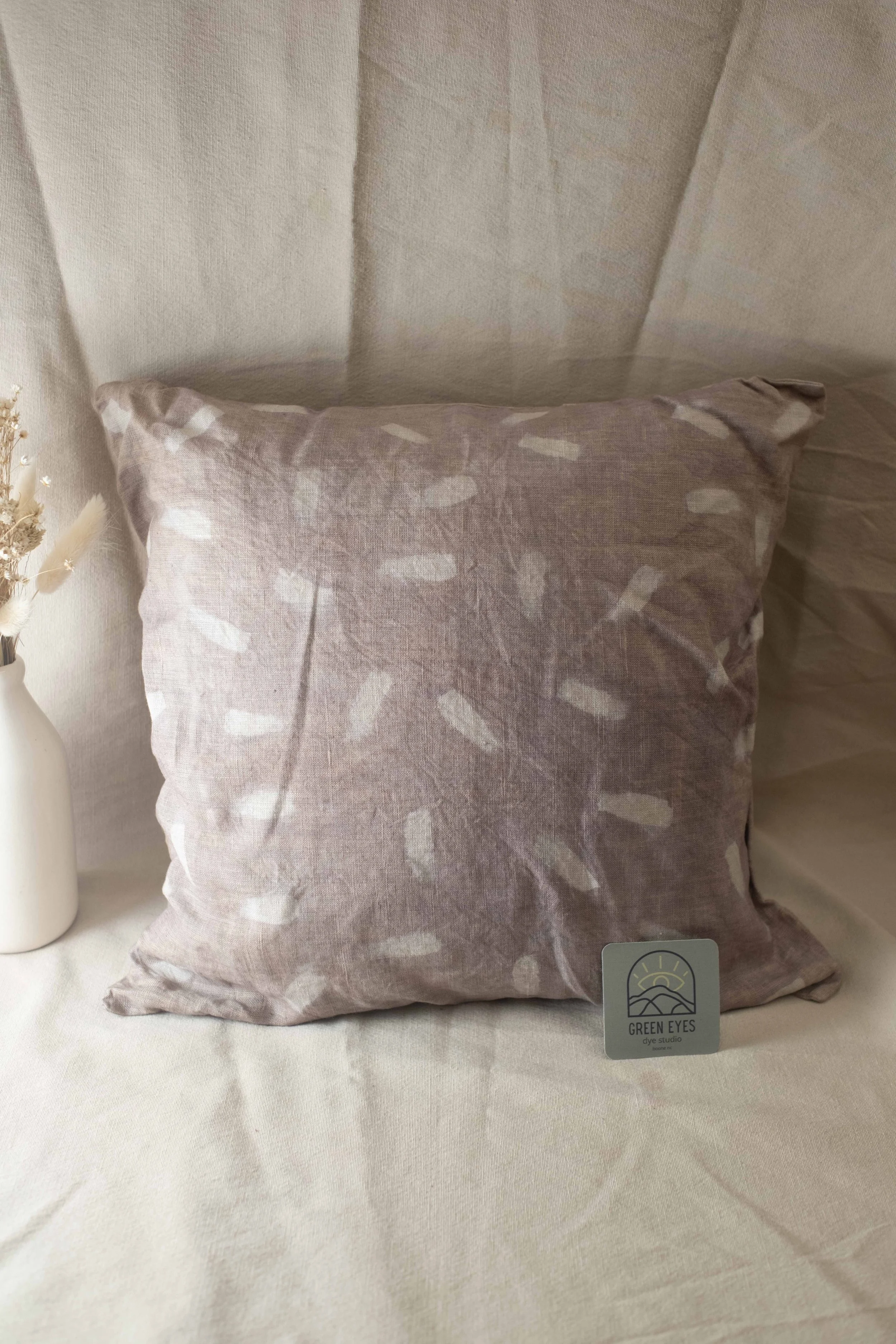 Logwood Bush Throw Pillow by Green Eyes Dye Studio