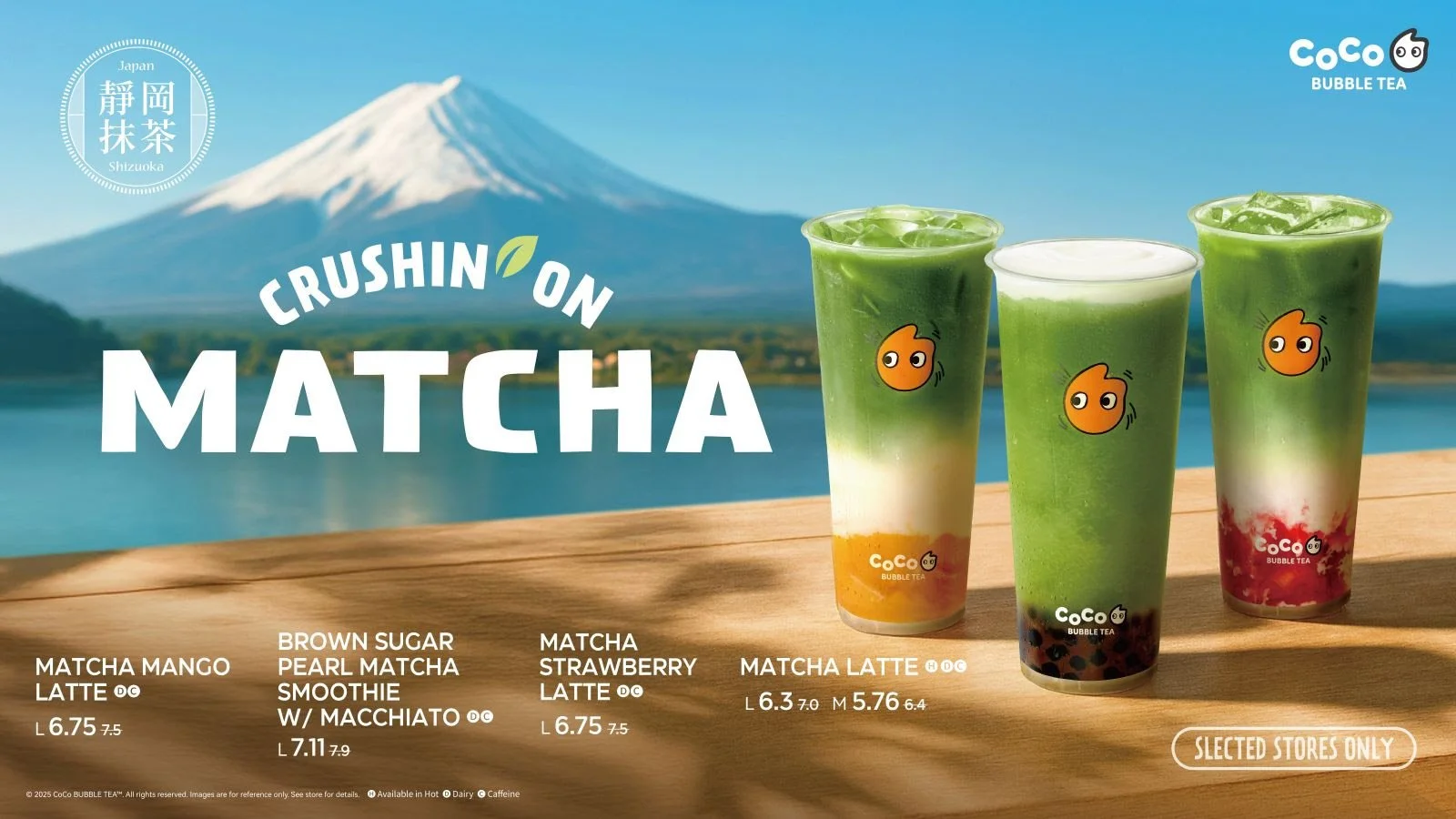 CoCo Bubble Tea YVR Transports Vancouver to Japan with the Launch of the “Crushin’ on Matcha” Series