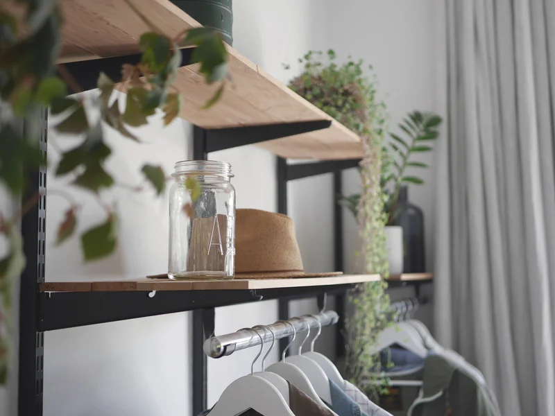 Wooden shelf