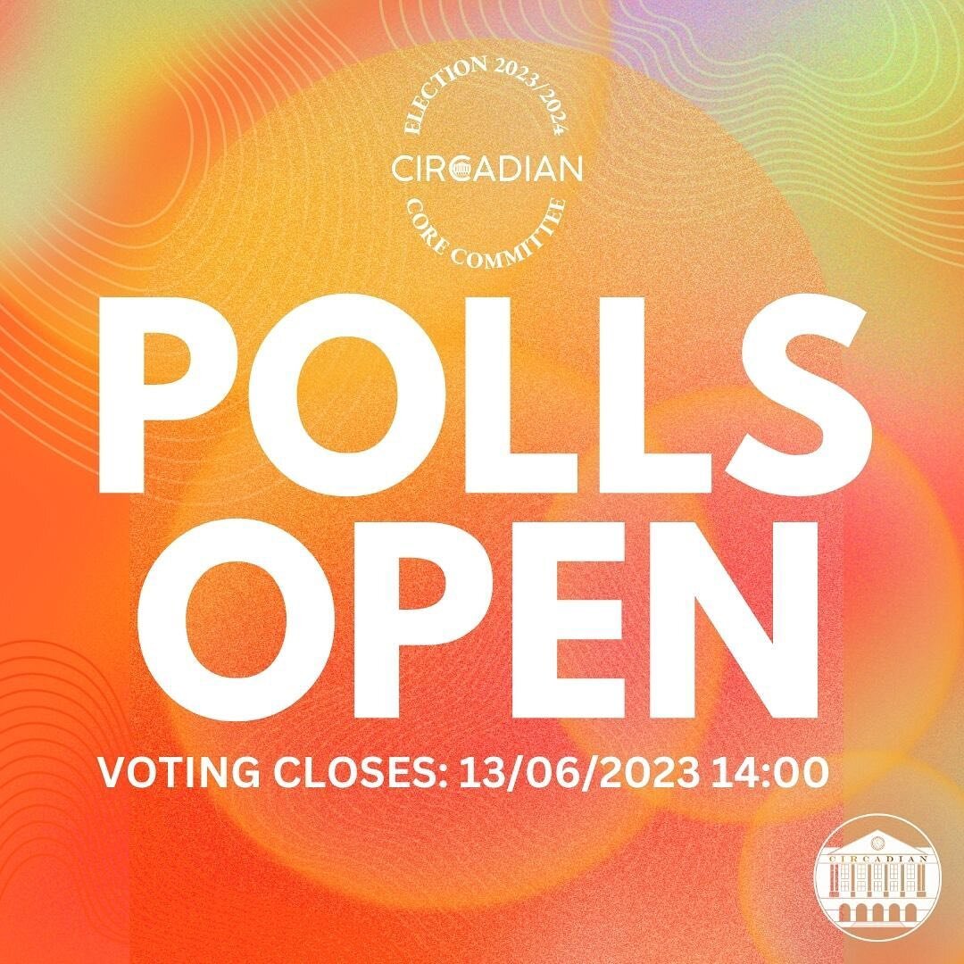 Voting is now open!

Polls for the core committee positions for Circadian Magazine 2023/2024 are now open, to have your say please vote on our QMSU page (link in bio).

All sub-paying members are eligible to vote so please ensure you do so by 2pm on 