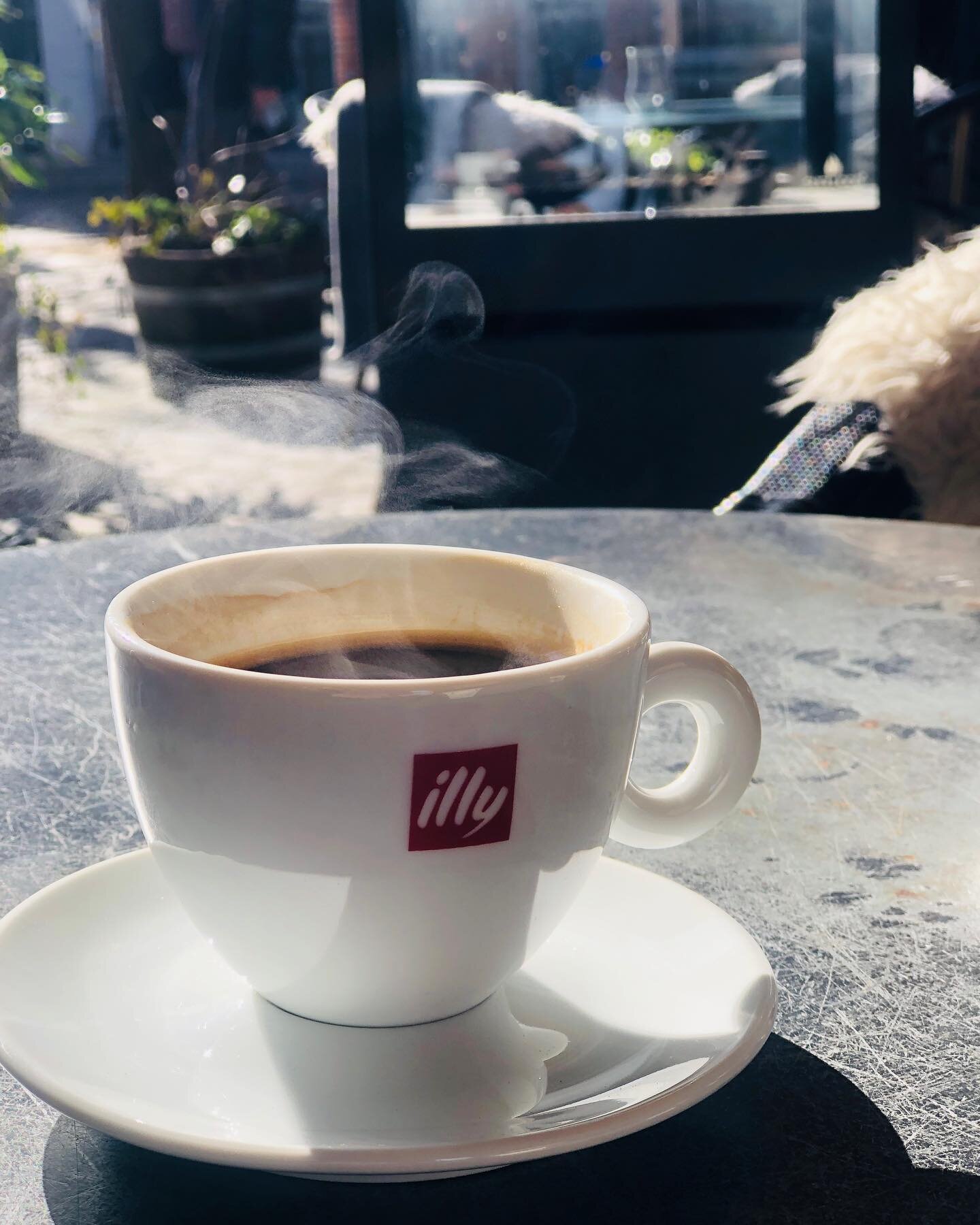 Er der noget som en kop kaffe i solen?☕️🌞