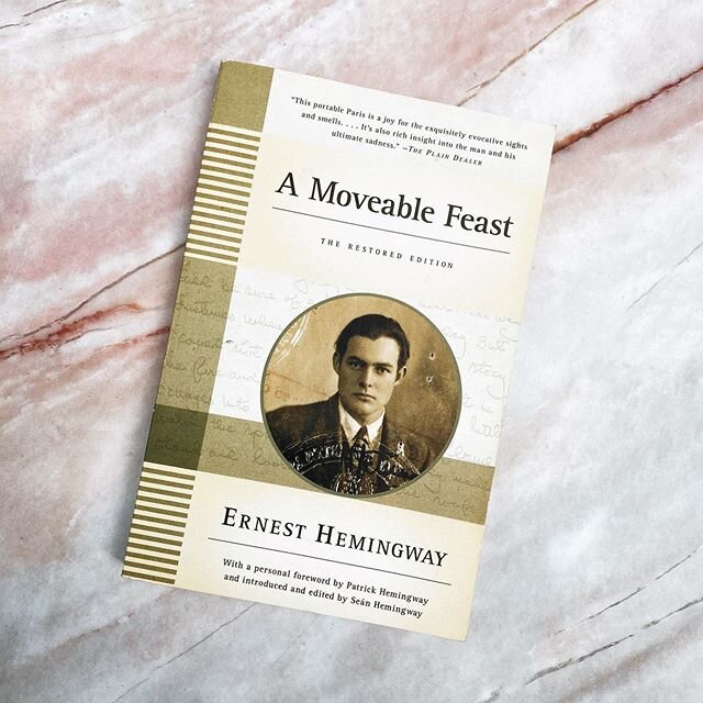 If you liked the #HarpierStudyBookClub book #TheGreatGatsby, we recommend another similar book ‼️📚 Ernest Hemingway's &quot;A Movable Feast&quot; is about the years that Ernest Hemingway spent in Paris, struggling to be a writer. Hemingway was a 20t