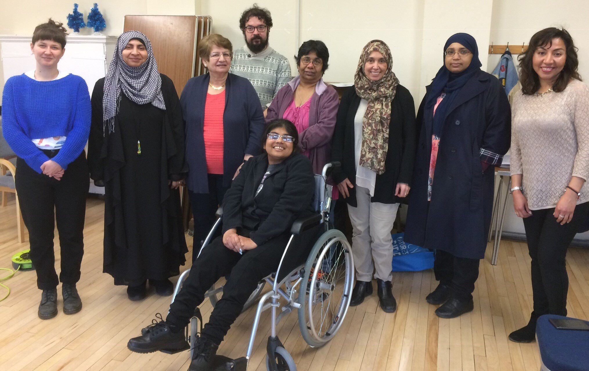 Group photo of the Diverse womens network after they finished their digitales