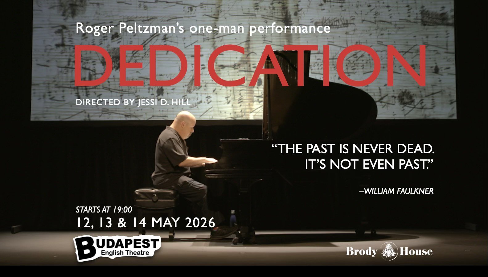 DEDICATION — A One-Person Play by Roger Peltzman 