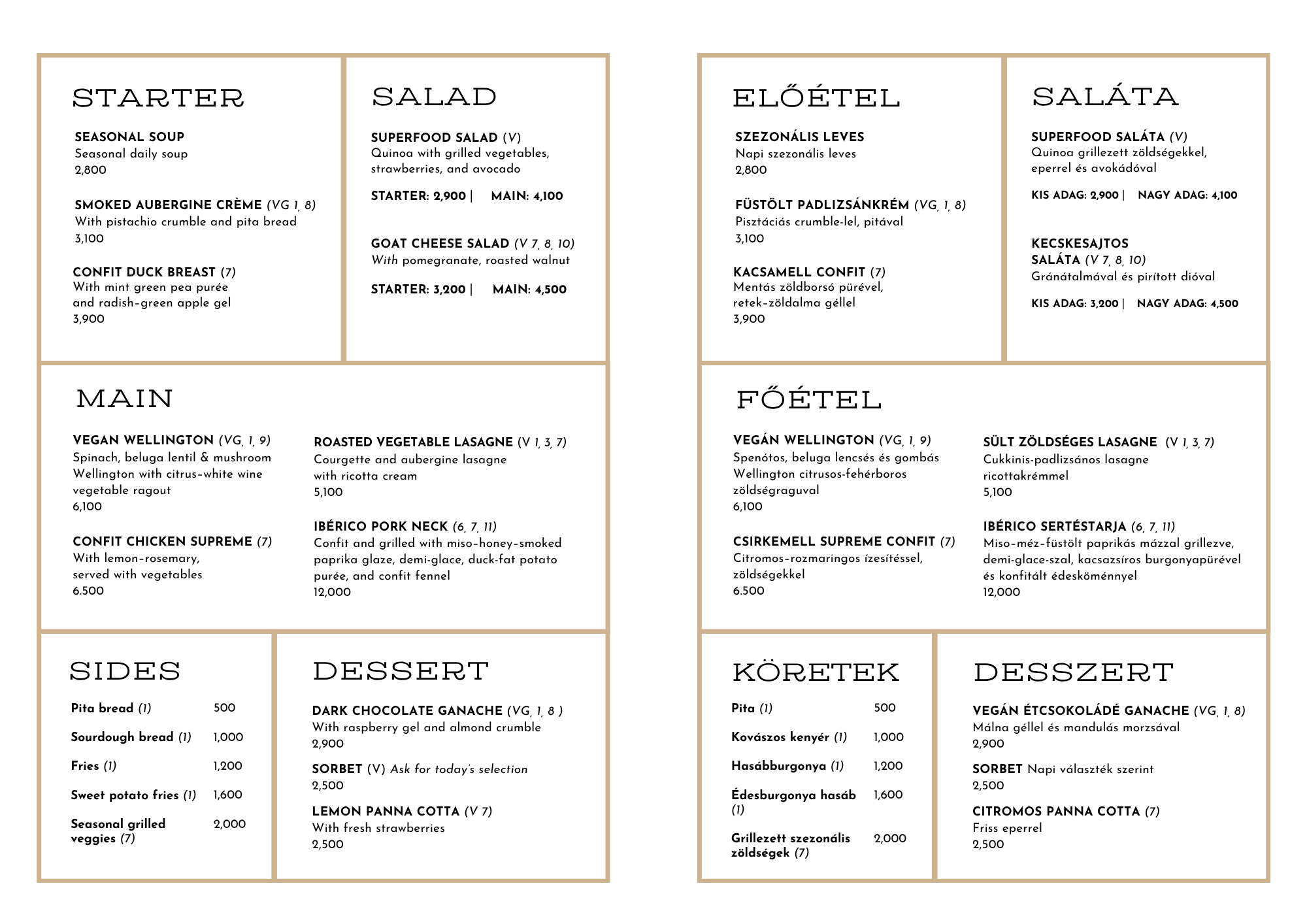 Brody House Supper Menu 2026 Spring