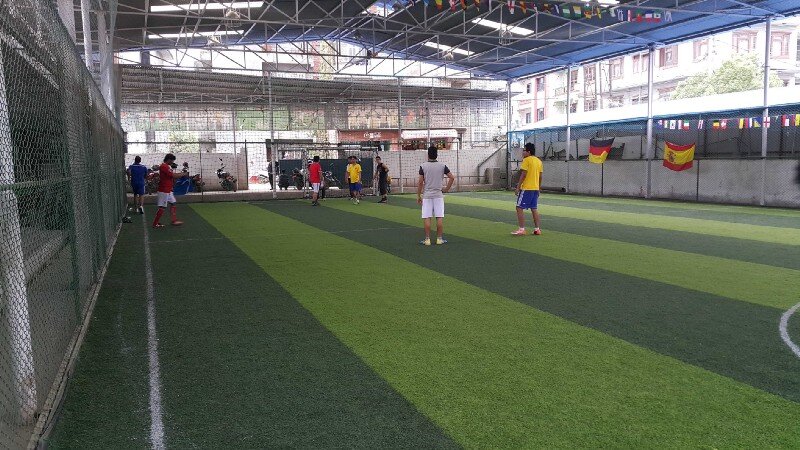 Proshore team playing futsal
