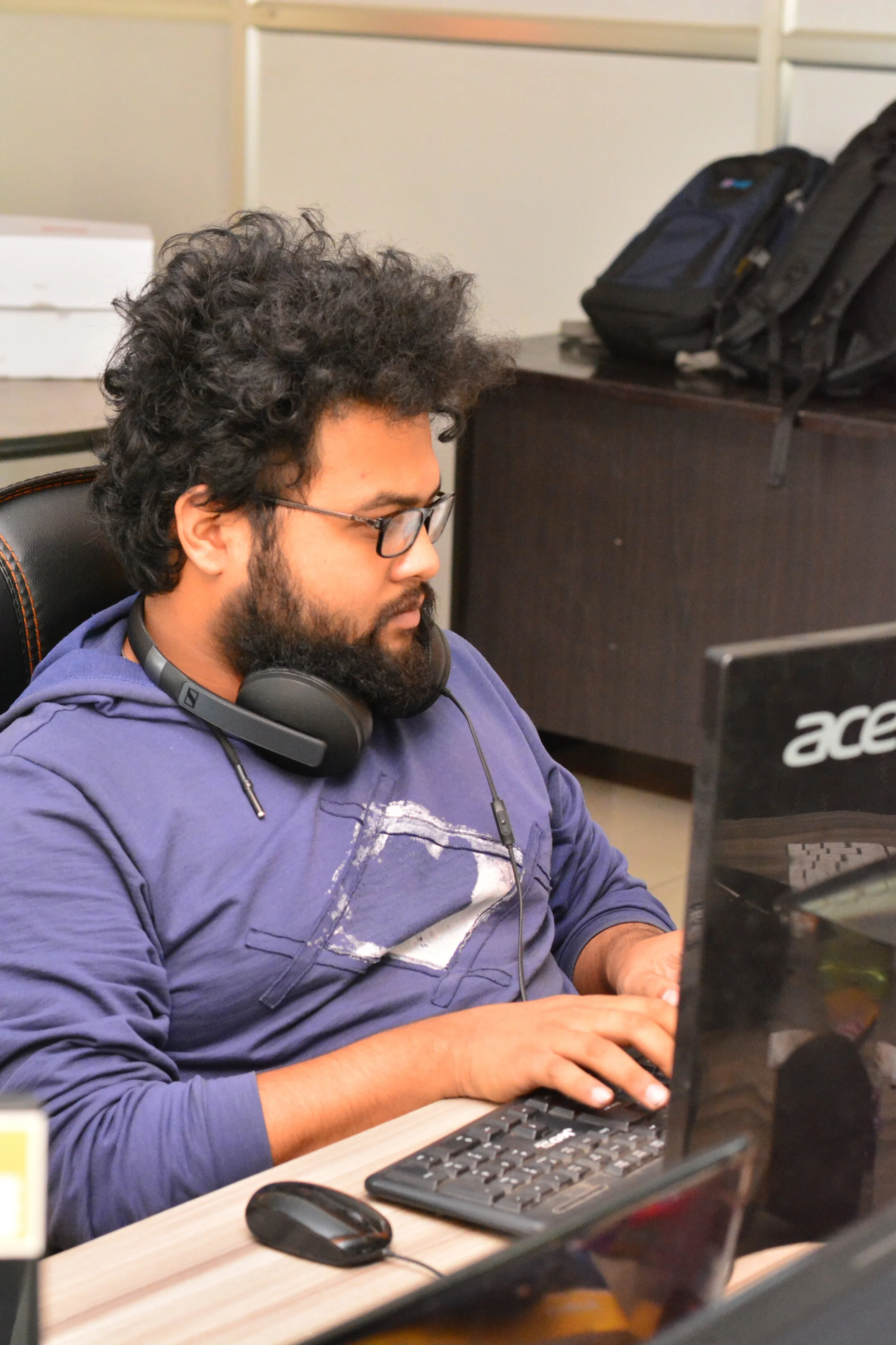 Sheetal at work-space
