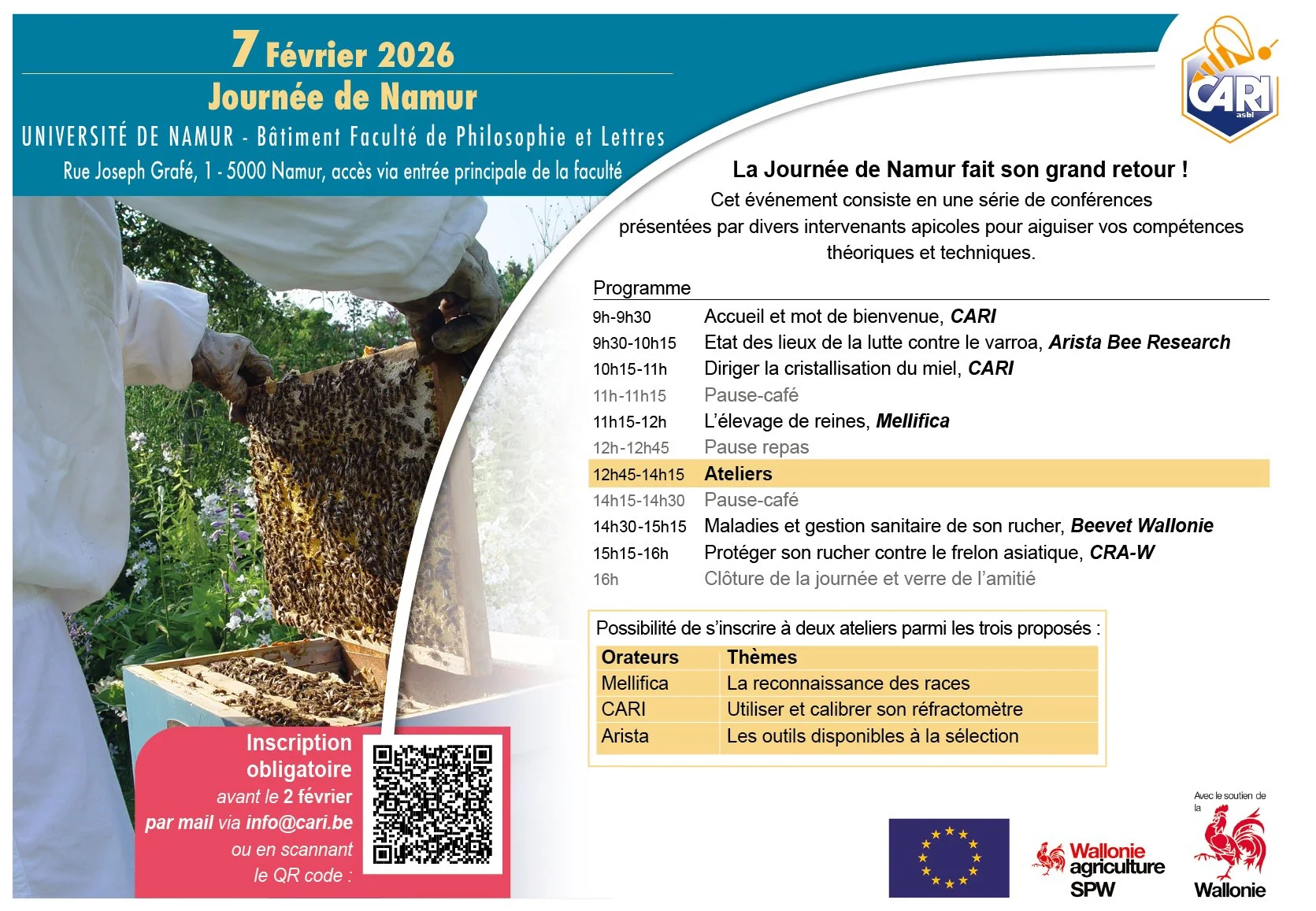 CONFERENCE : Journée de Namur