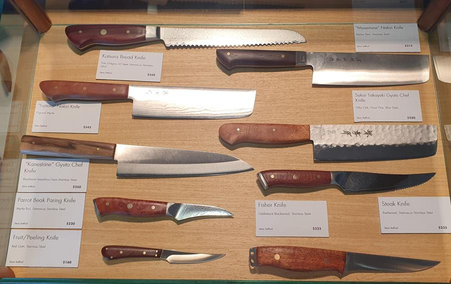 Steve Stafford: Wood Turner Knife and teacher for 40 years and part with the gallery since 2012