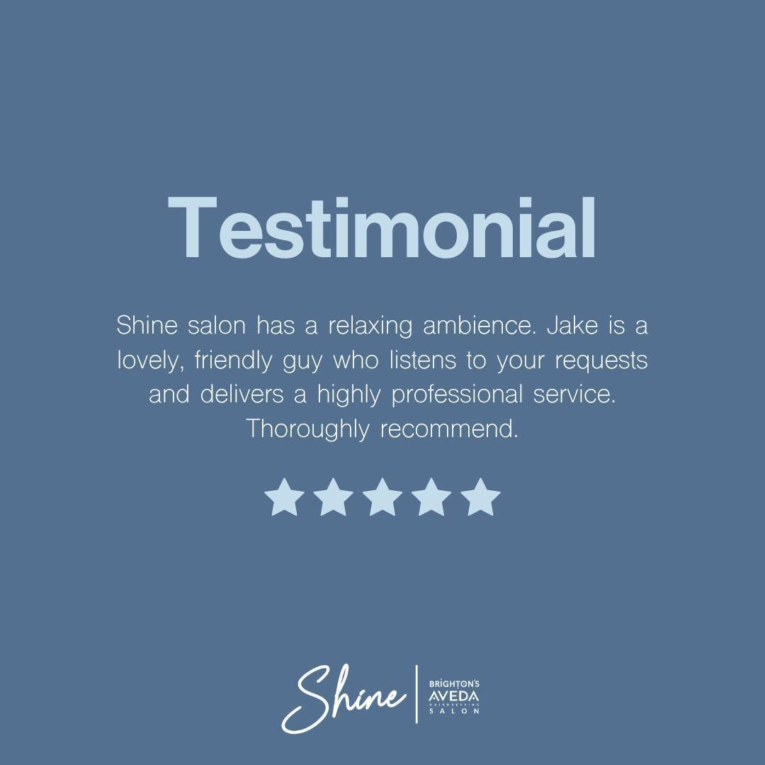 Thank you for this review! ⭐

Our friendly team is here to make your visit enjoyable and stress-free. 

#shinehairbrighton #brightonsalon #brightonhairdresser #brightonlife #thisisbrighton #avedasalon #avedabrighton #hairgoals #haircare