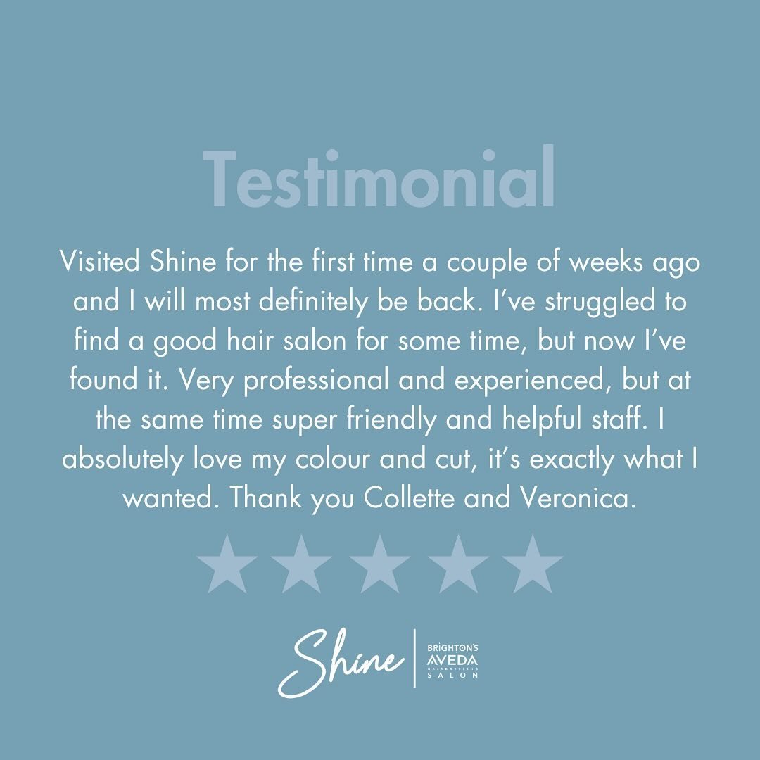 These reviews mean a lot 💫 Whether it&rsquo;s your first time or you&rsquo;re a long-time client, we aim to make your visit to Shine a great experience from the moment you step through the door. 

Click on the link in our bio to book your next appoi