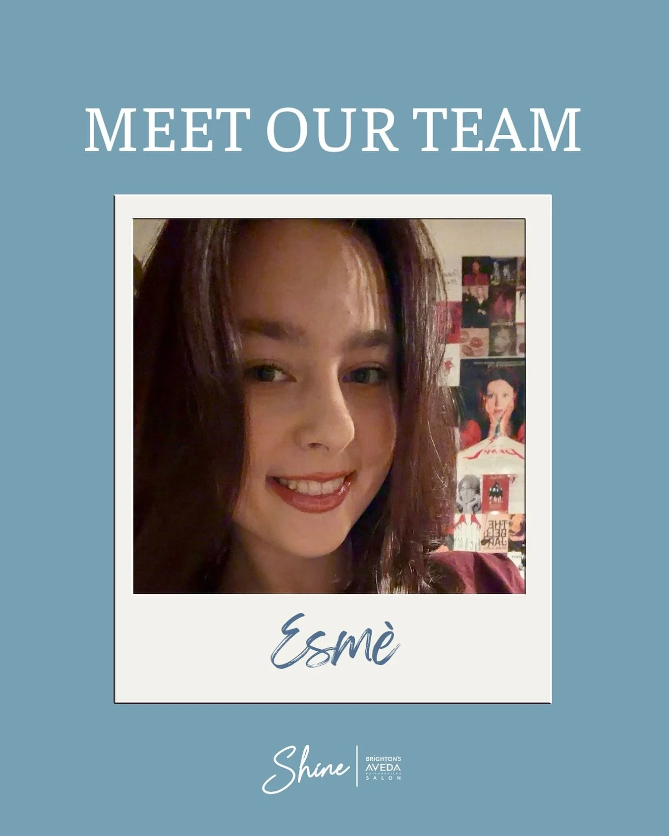 It&rsquo;s time to meet another member of our team &ndash; this time, it&rsquo;s our lovely apprentice, Esm&egrave; ✨

Esm&egrave; has been with us for over a year and is busy training to become a hairdresser. When she&rsquo;s not looking after you a