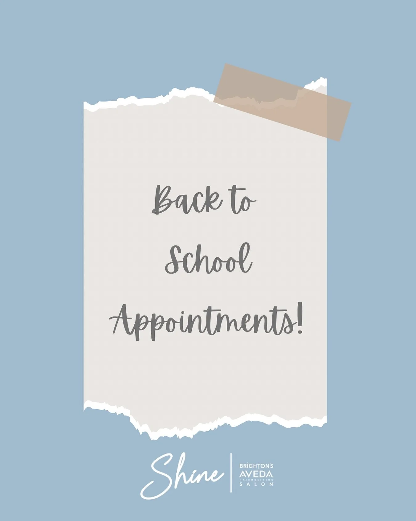Get School-Ready with Charlotte! ✂️🎒📚

The new school year is just around the corner, so why not start it with a fresh new look? ✨

For a limited time, school-aged children can enjoy a wash, cut &amp; blow dry with Charlotte for just &pound;32 &nda