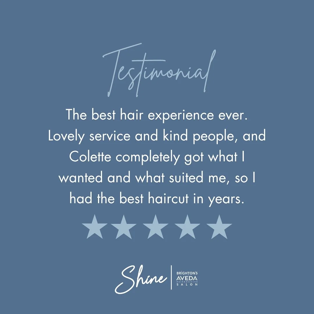 We love looking after your hair, and we love hearing how much you enjoy your time with us! 

Thank you to Colette&rsquo;s client for these lovely words. 

Ready for your own best-hair-day-ever? Book your next appointment via the link in our bio. Hope