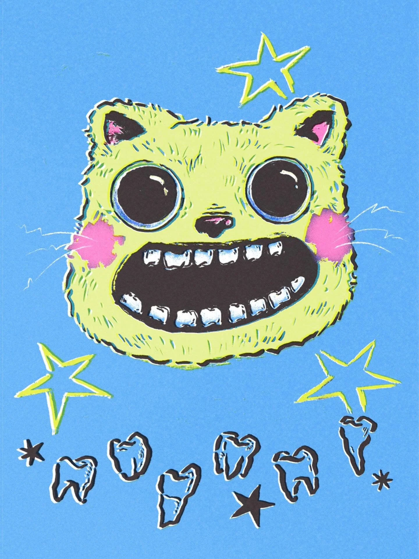 When I was younger used to draw so many little monsters when I started taking art more seriously &ldquo;seriously&rdquo; I stopped drawing weird. Maybe it&rsquo;s time to bring the weird back 🫶🏻

I really love this little print.
Which colour is you