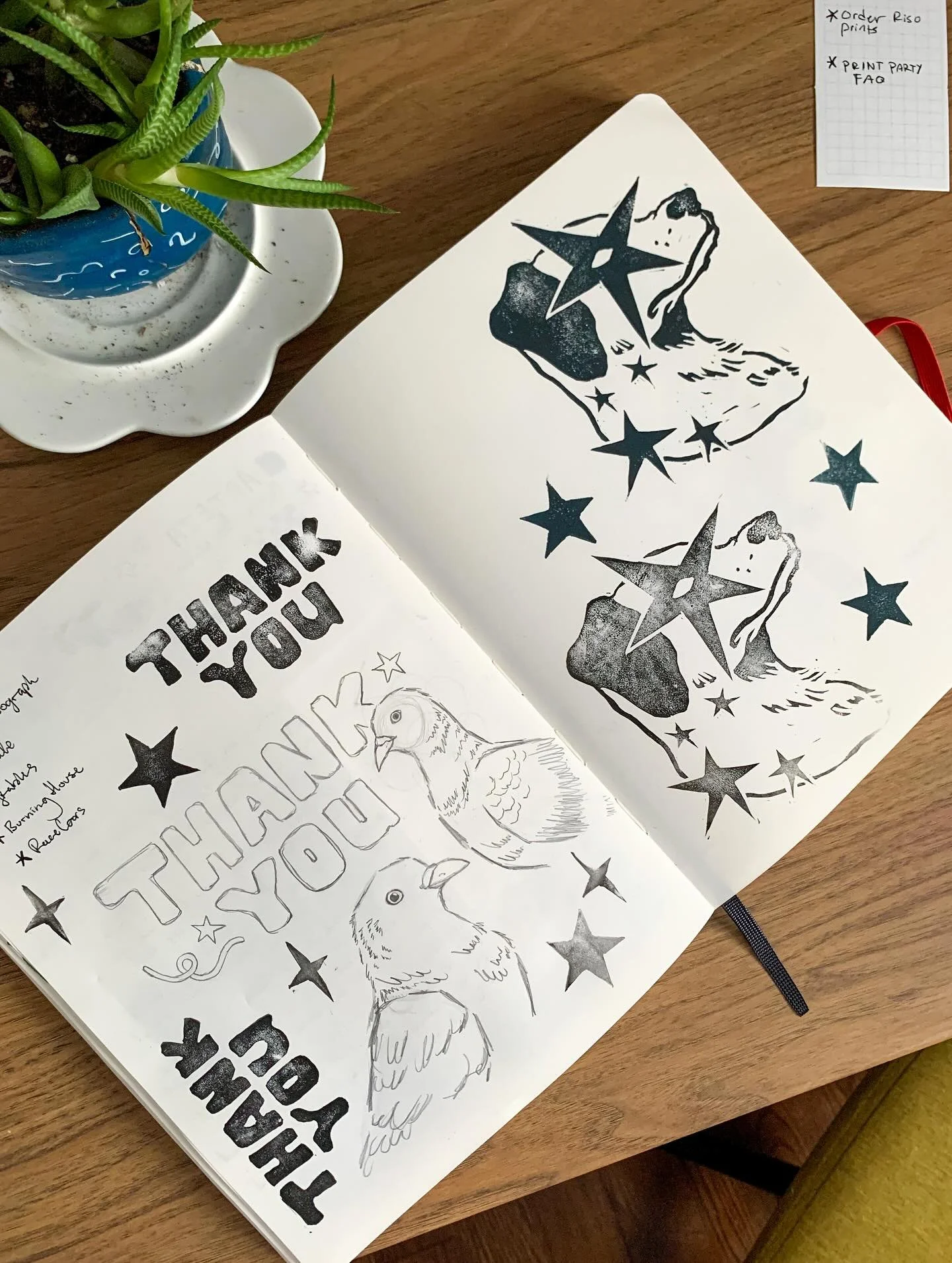 I got a beginner Lino-Cut kit by @speedball_art a few years ago and it got buried in the bottom of my art drawer.
I finally dug it out and OMG it&rsquo;s SO FUN! the texture is ✨ everything ✨

Definitely will be making more.