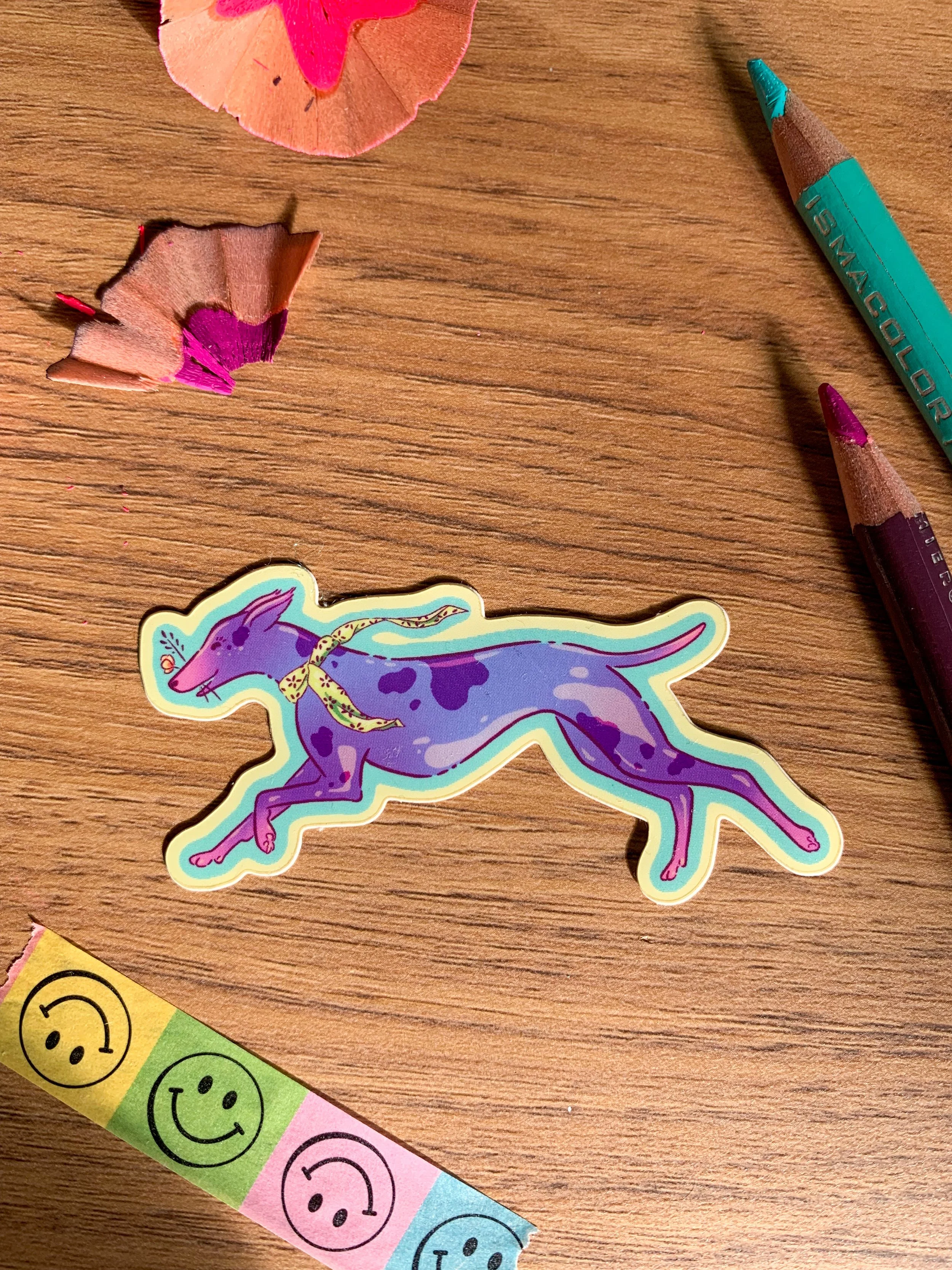 Purple Dane - Vinyl Sticker