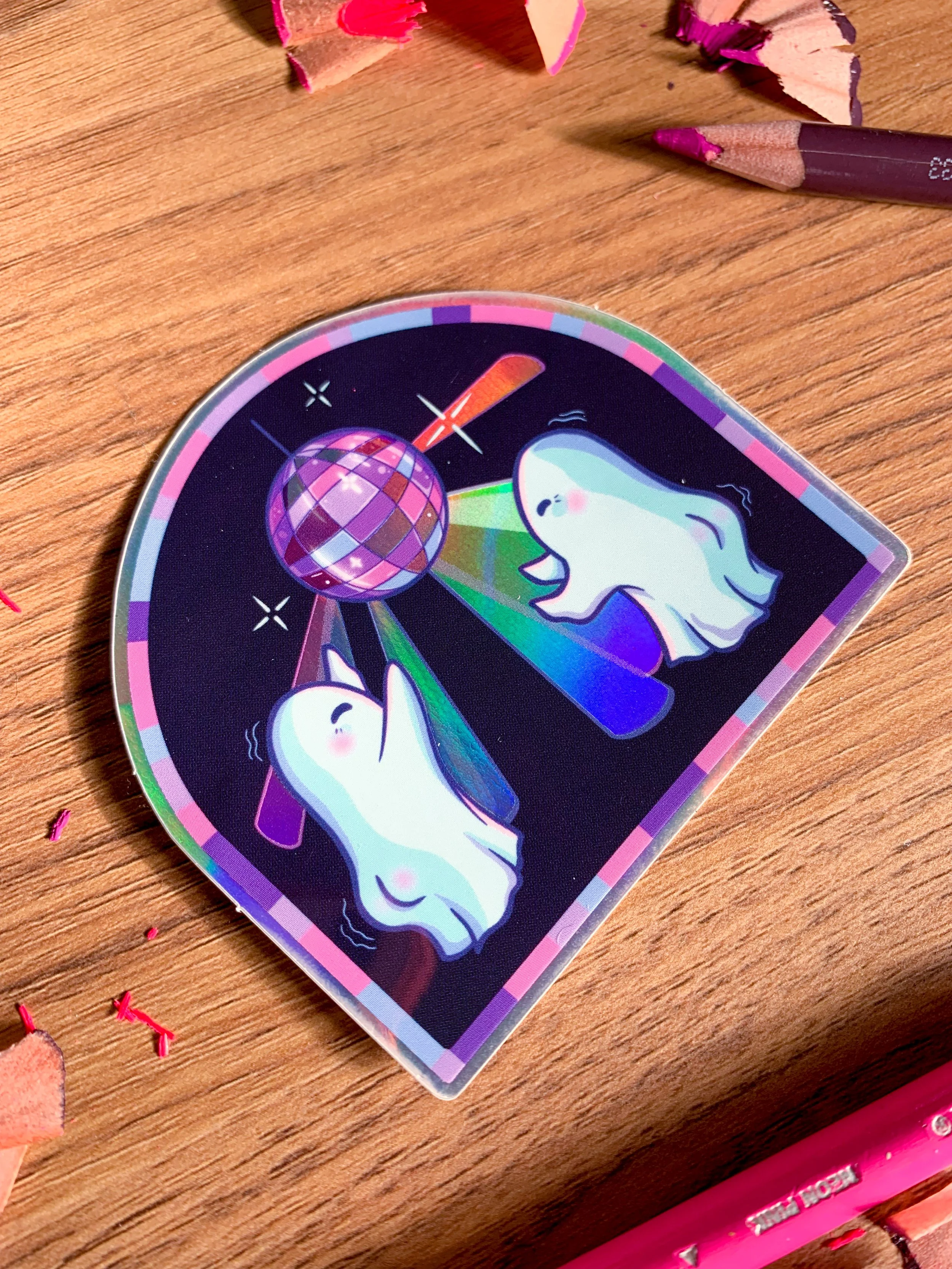 Boogie Nights - Holographic Sticker