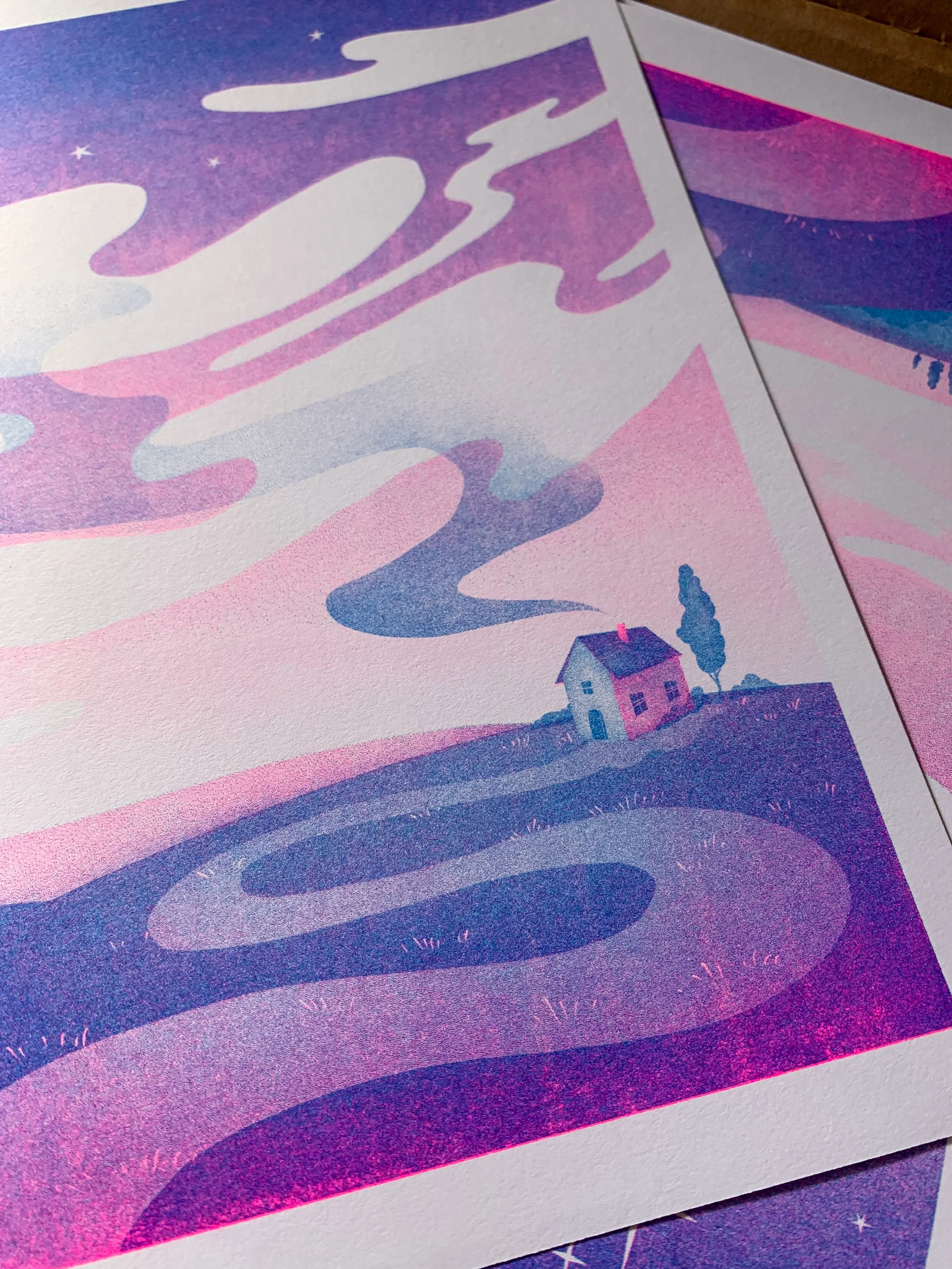 Under the stars - riso print.JPG