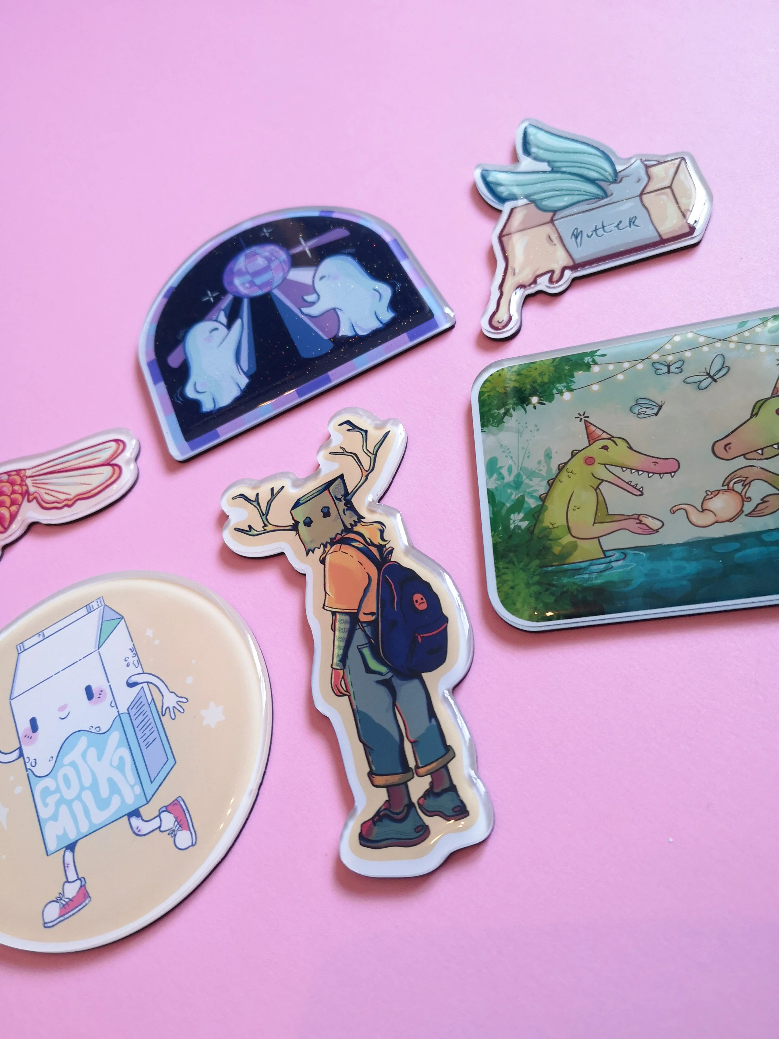 Paperbag Gril Magnet