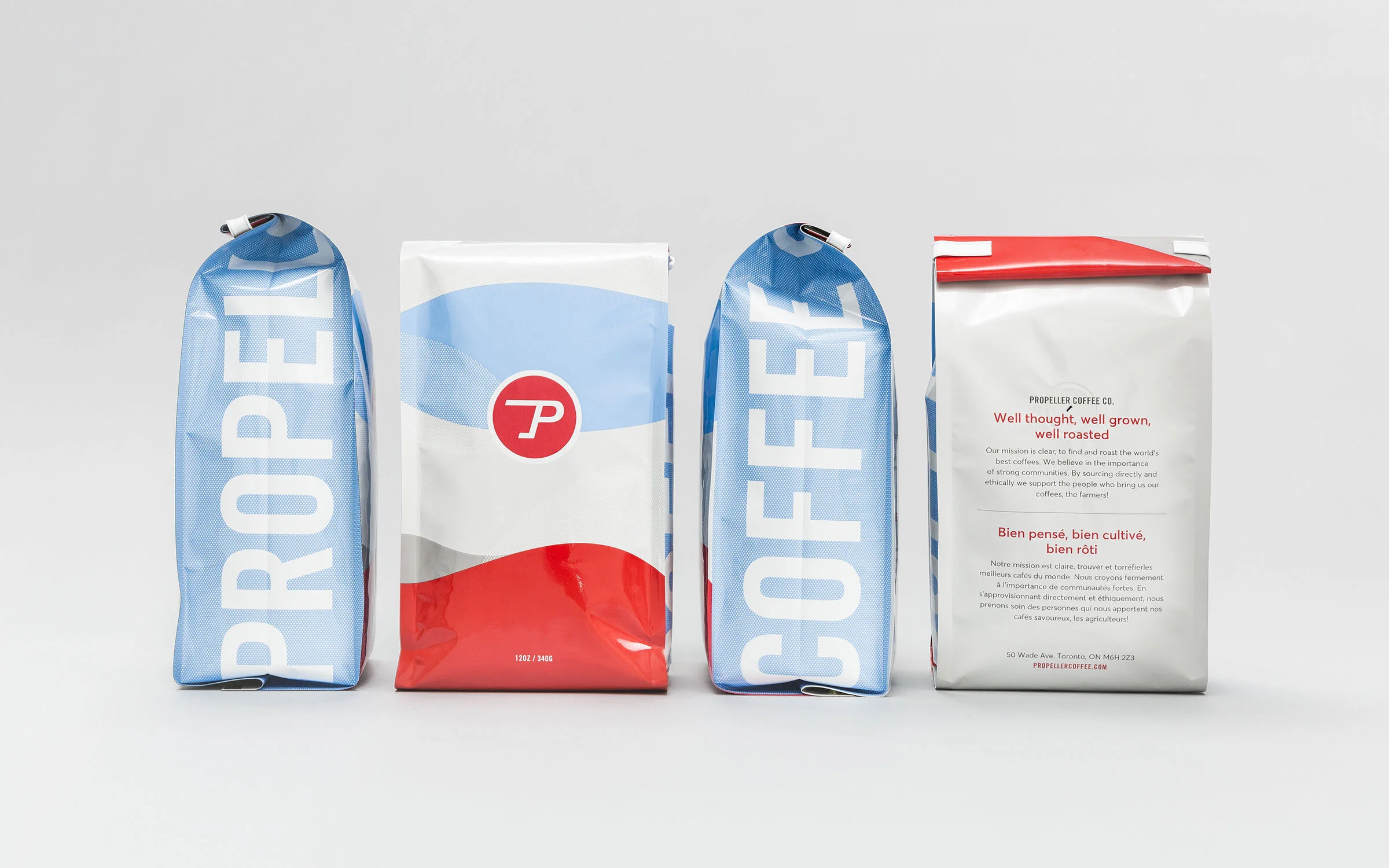 Propeller Coffee Co branding and packaging design — Field Trip & Co.