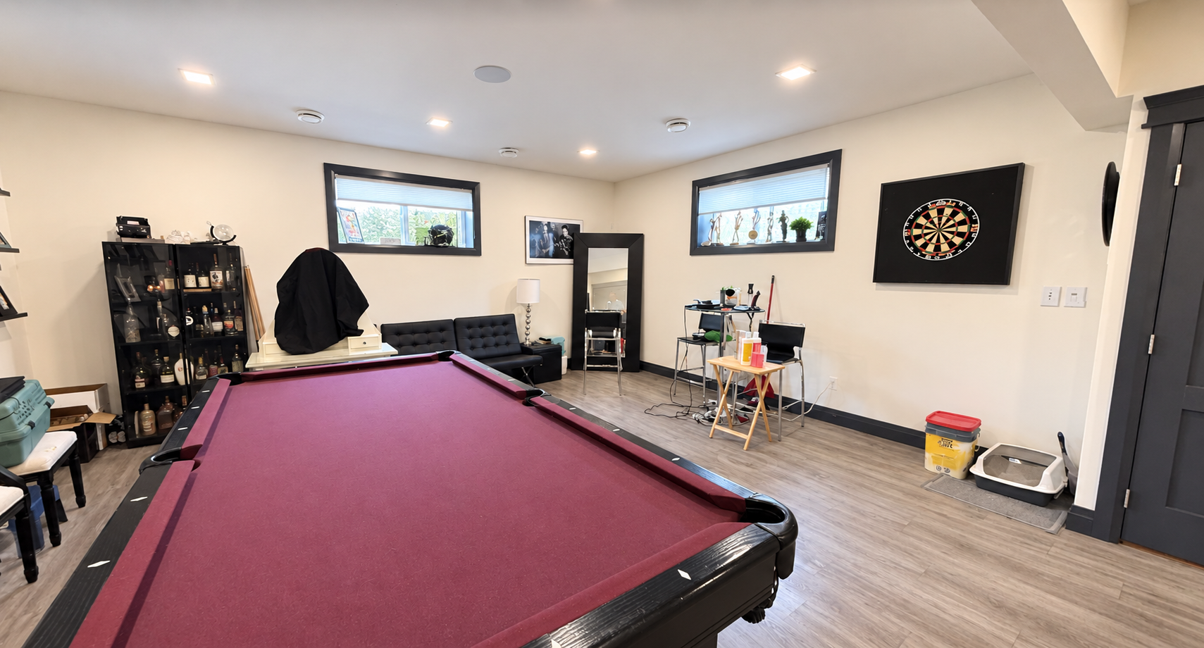 Basement in the Sherwood Park Reno by Urbis Infill Homes.
