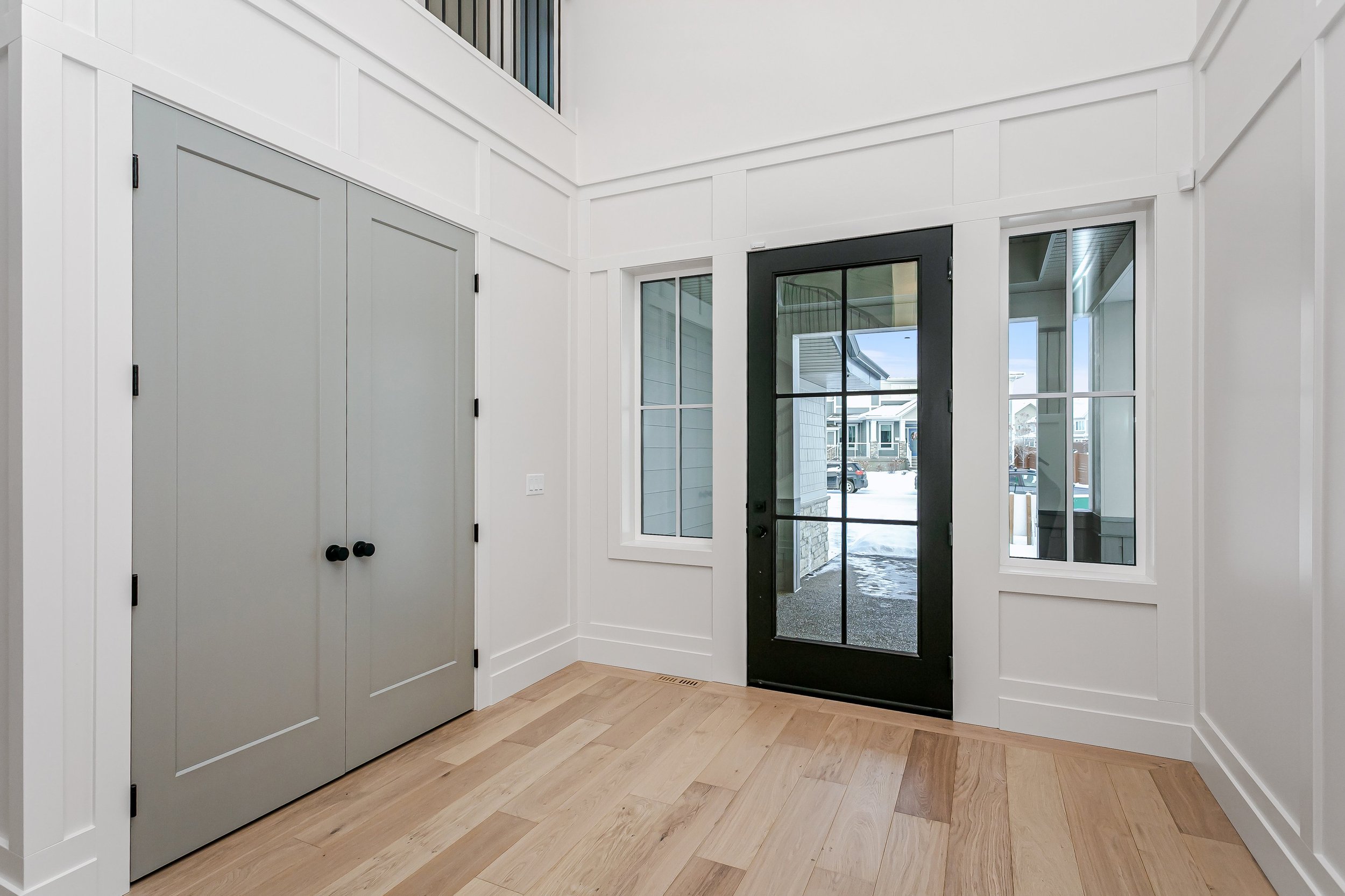 Foyer in the Lakefront at 24 Jubilation Drive in Jensen Lakes St. Albert by Urbis Infill Homes. (Copy)