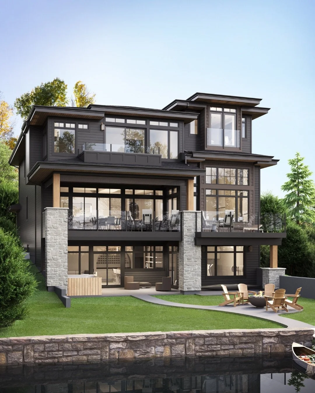 A deeper dive into the Lakefront II. 🌊

With the completion date for this luxury lakefront beauty just around the corner, we&rsquo;re taking a closer look inside this @jensenlakes home under construction.

Stay tuned for more as we hit the final str