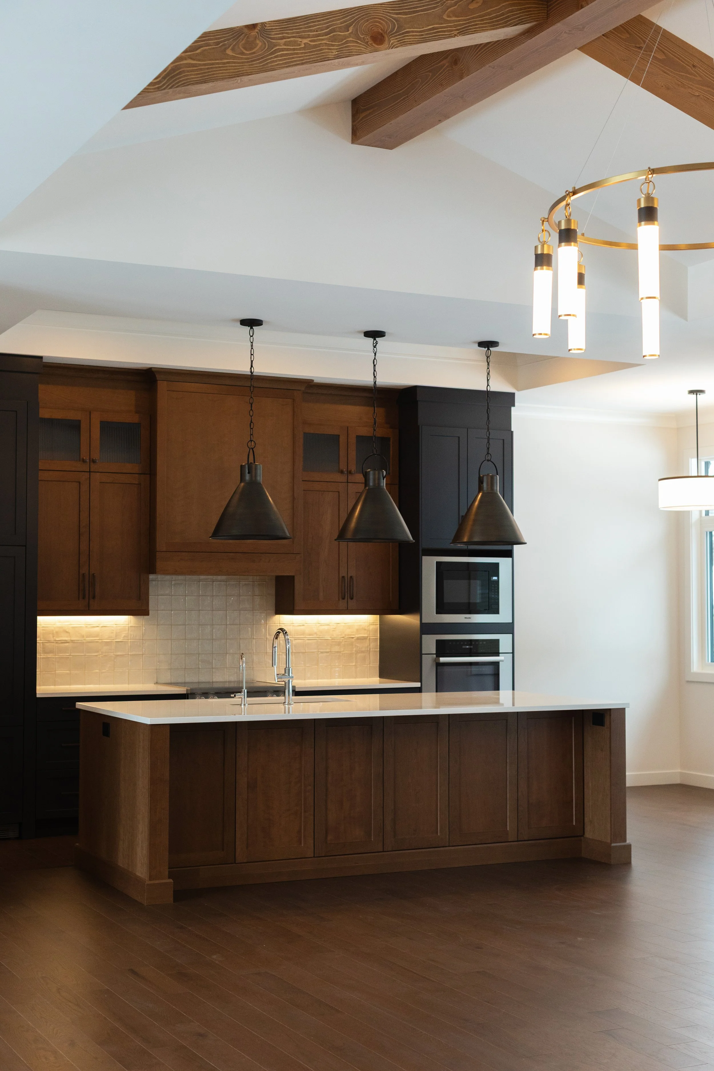 Kitchen in Parkview 89 custom home by Urbis Infill Homes in Edmonton.