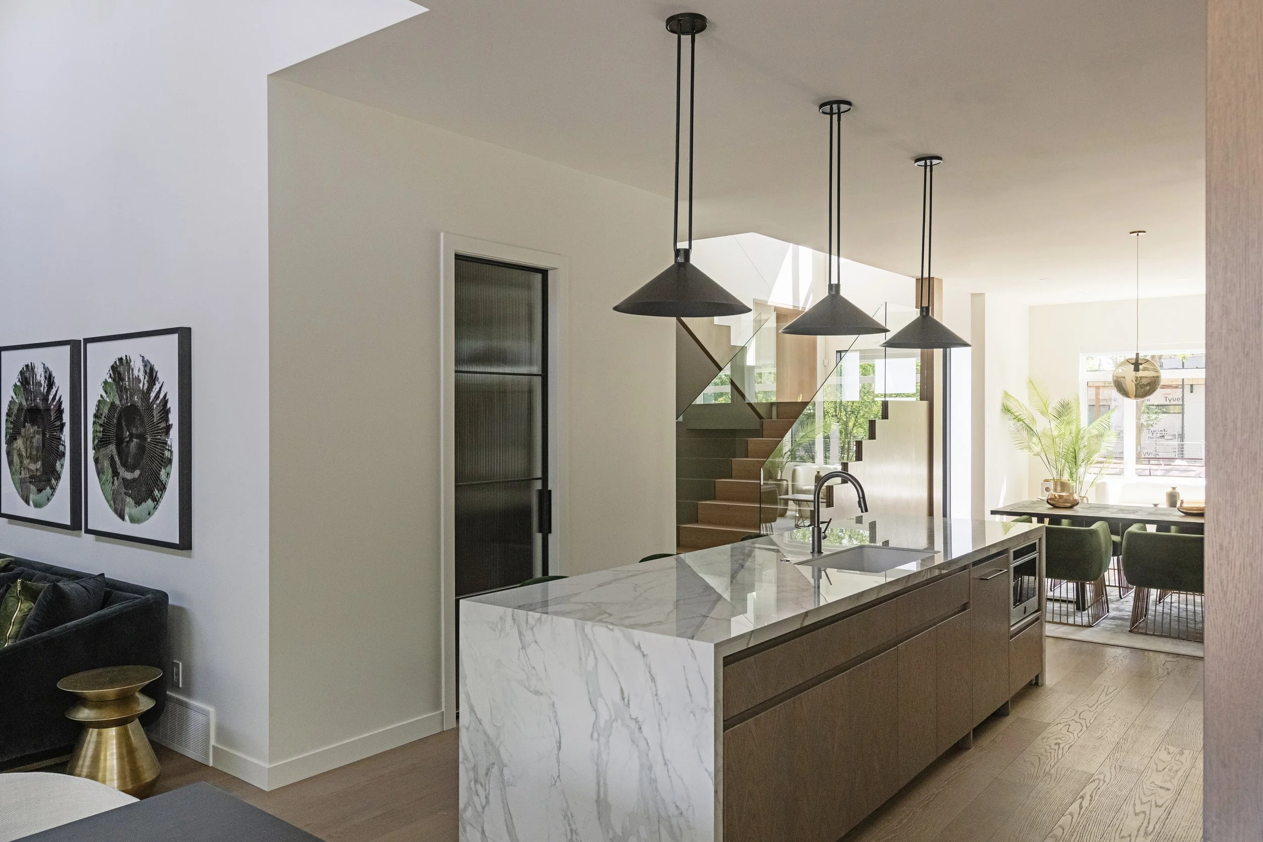 Kitchen in Crestwood 144 Custom by Urbis Infill Homes in Edmonton.